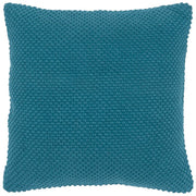 20" Teal Cotton Throw Pillow-0
