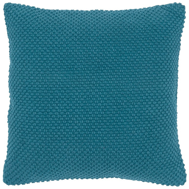 20" Teal Cotton Throw Pillow-0