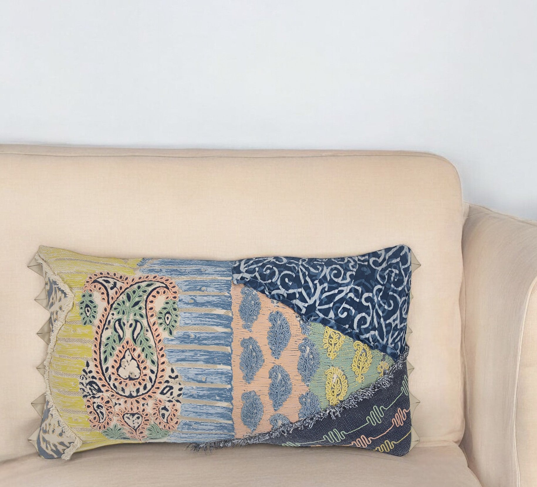 14" X 26" Cotton Throw Pillow-0