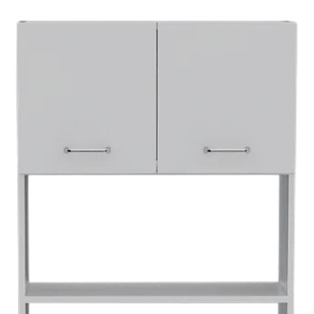 79" White Pantry Cabinet with Three Shelves-5