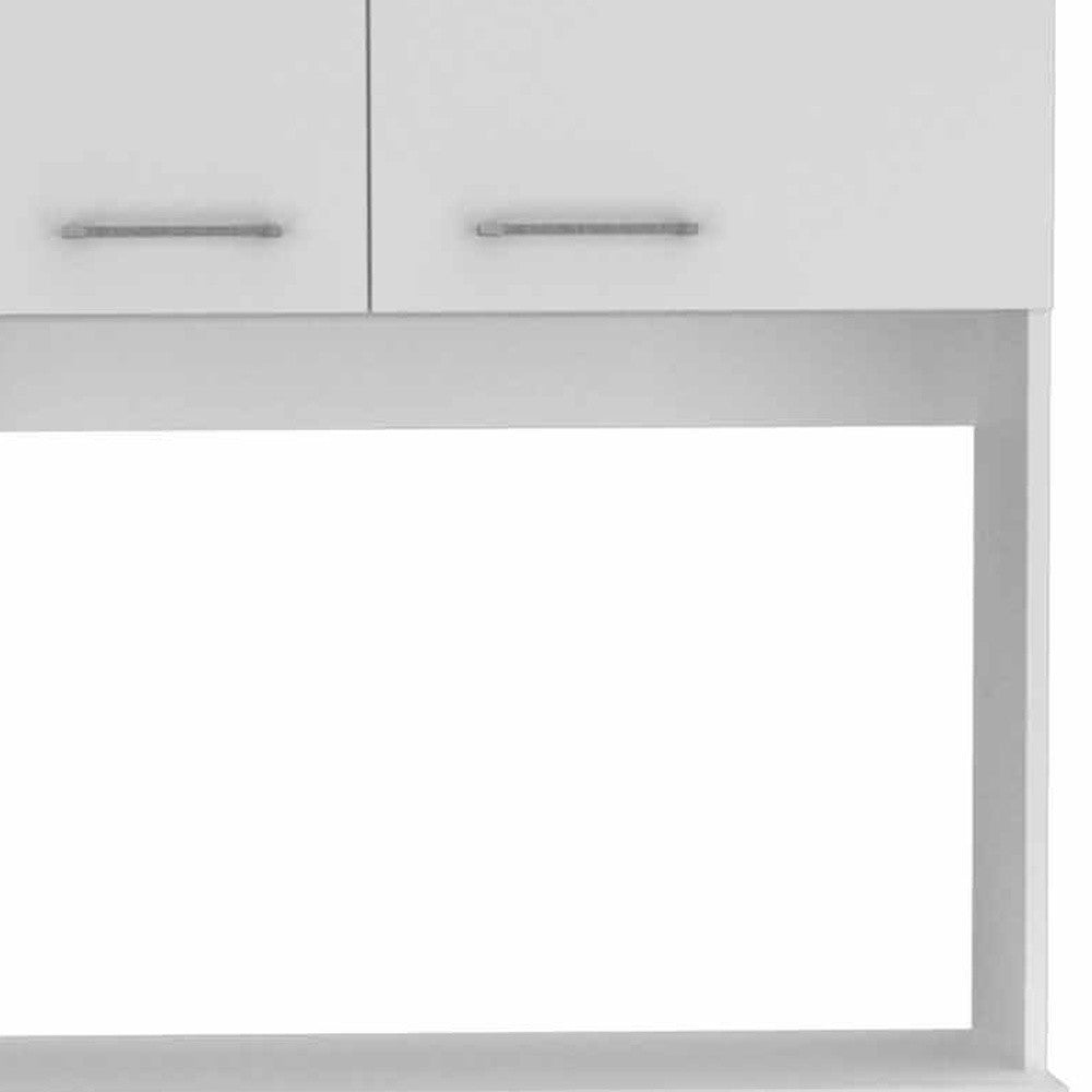 71" Modern White Pantry Cabinet with Five Shelves-3