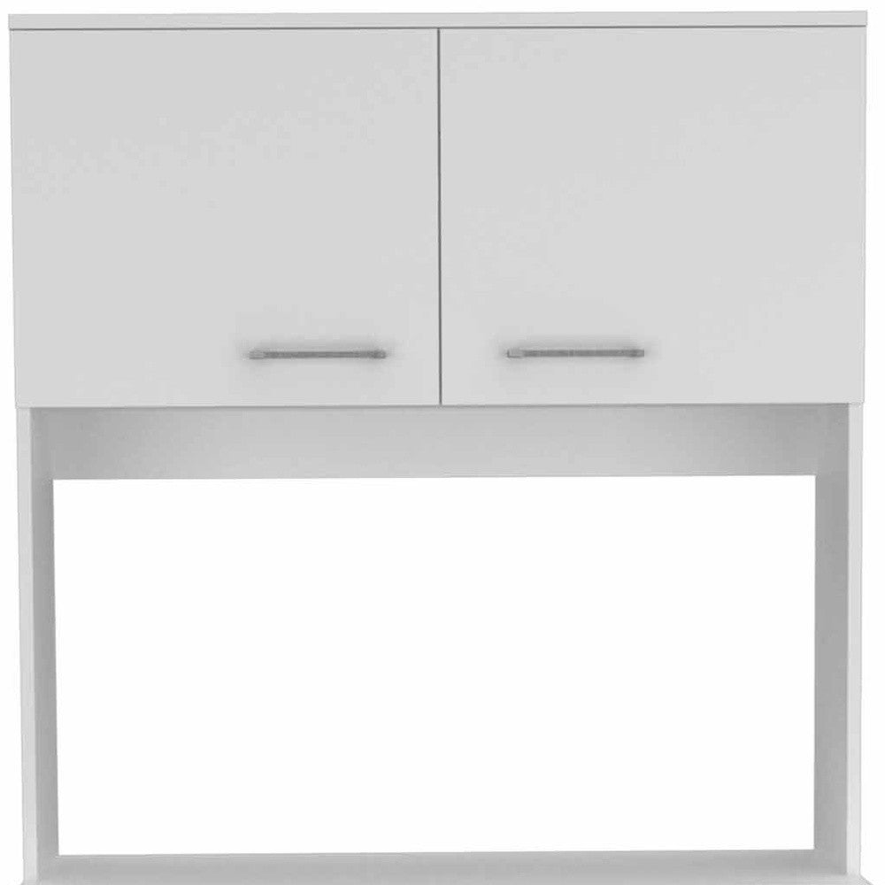 71" Modern White Pantry Cabinet with Five Shelves-4