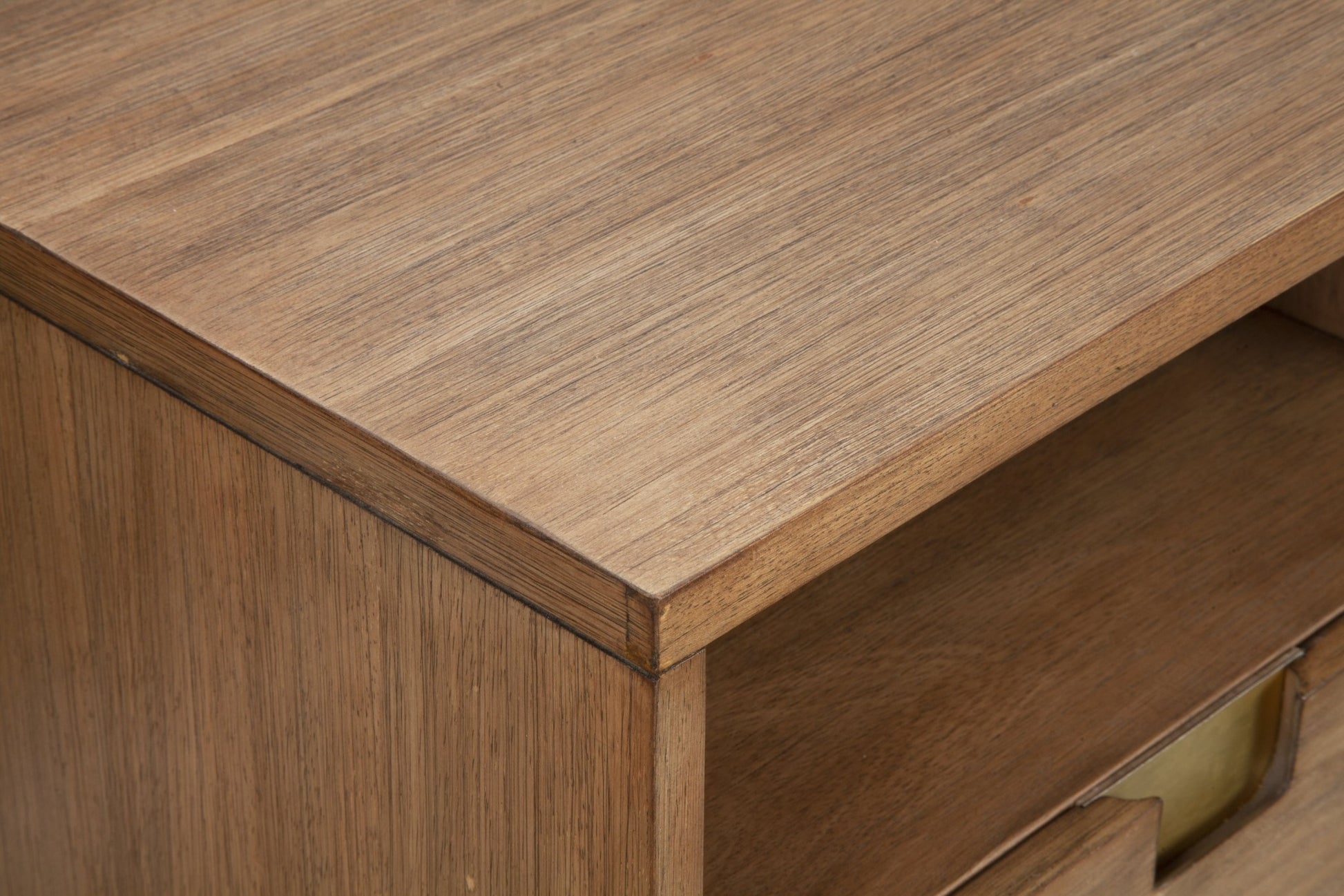 64" Sand Solid Wood Open shelving TV Stand-TV Stands-DECOROLALA