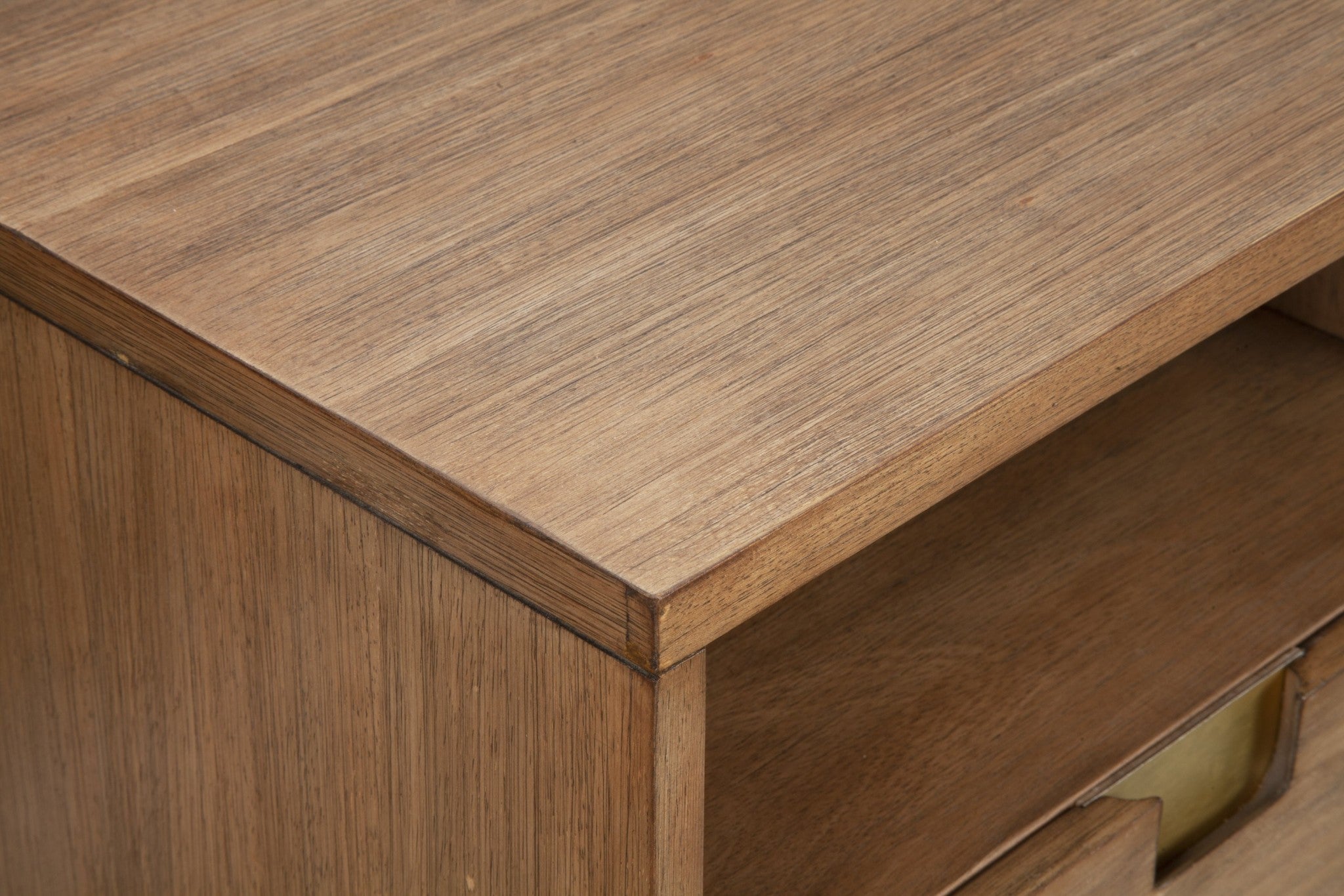 64" Sand Solid Wood Open shelving TV Stand-TV Stands-DECOROLALA