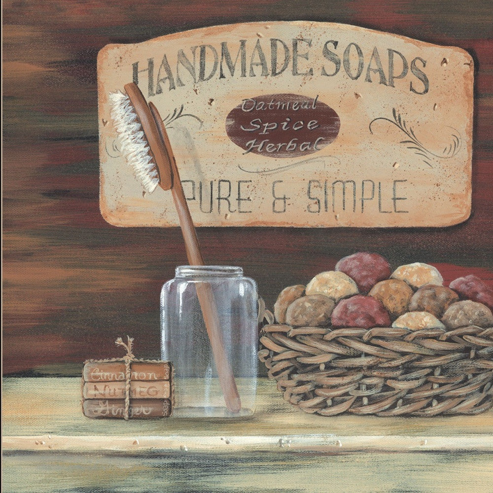 HANDMADE SOAPS 3 Black Framed Print Bathroom Wall Art-3