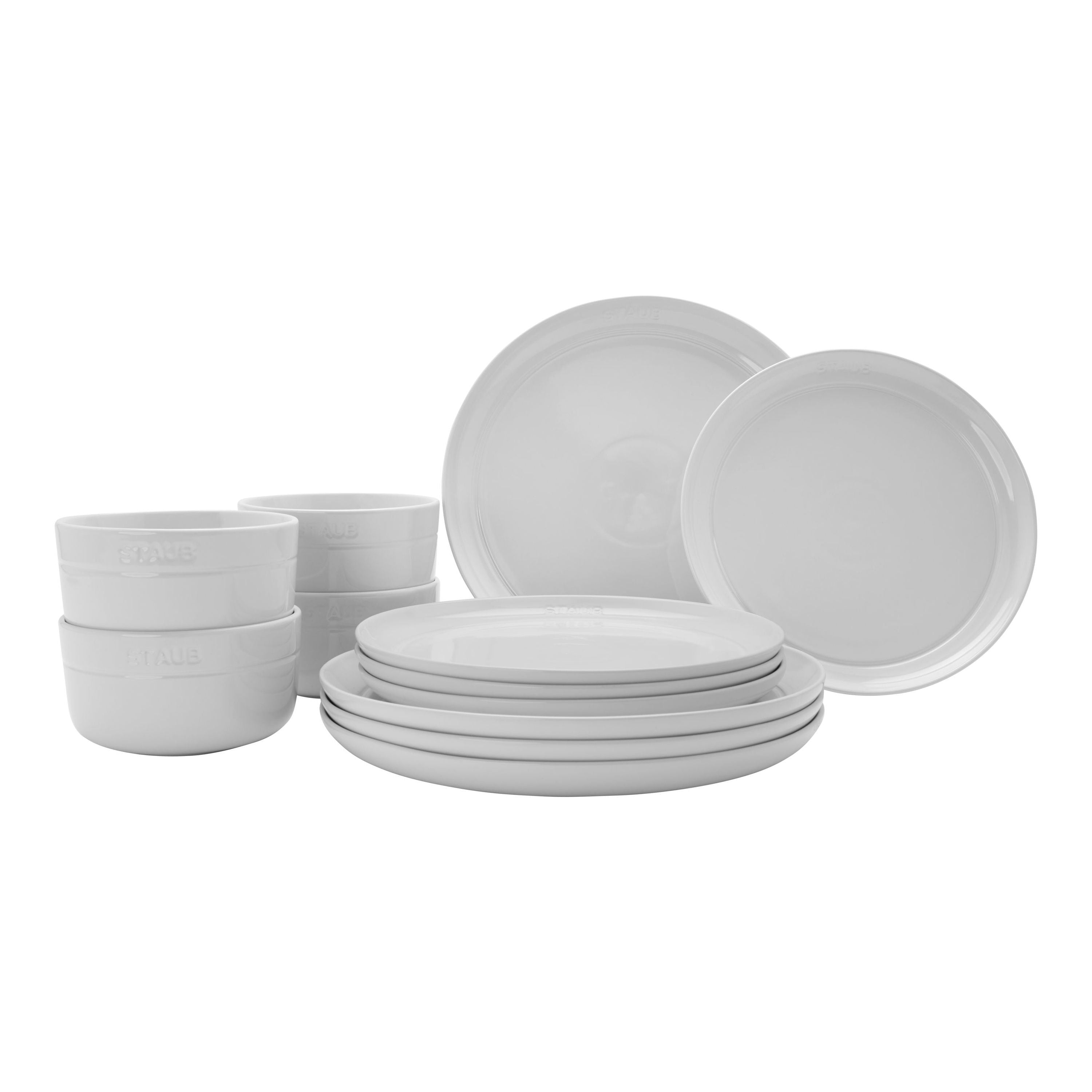 STAUB Dining Line Dinnerware Set 12 Piece-Dinnerware-DECOROLALA