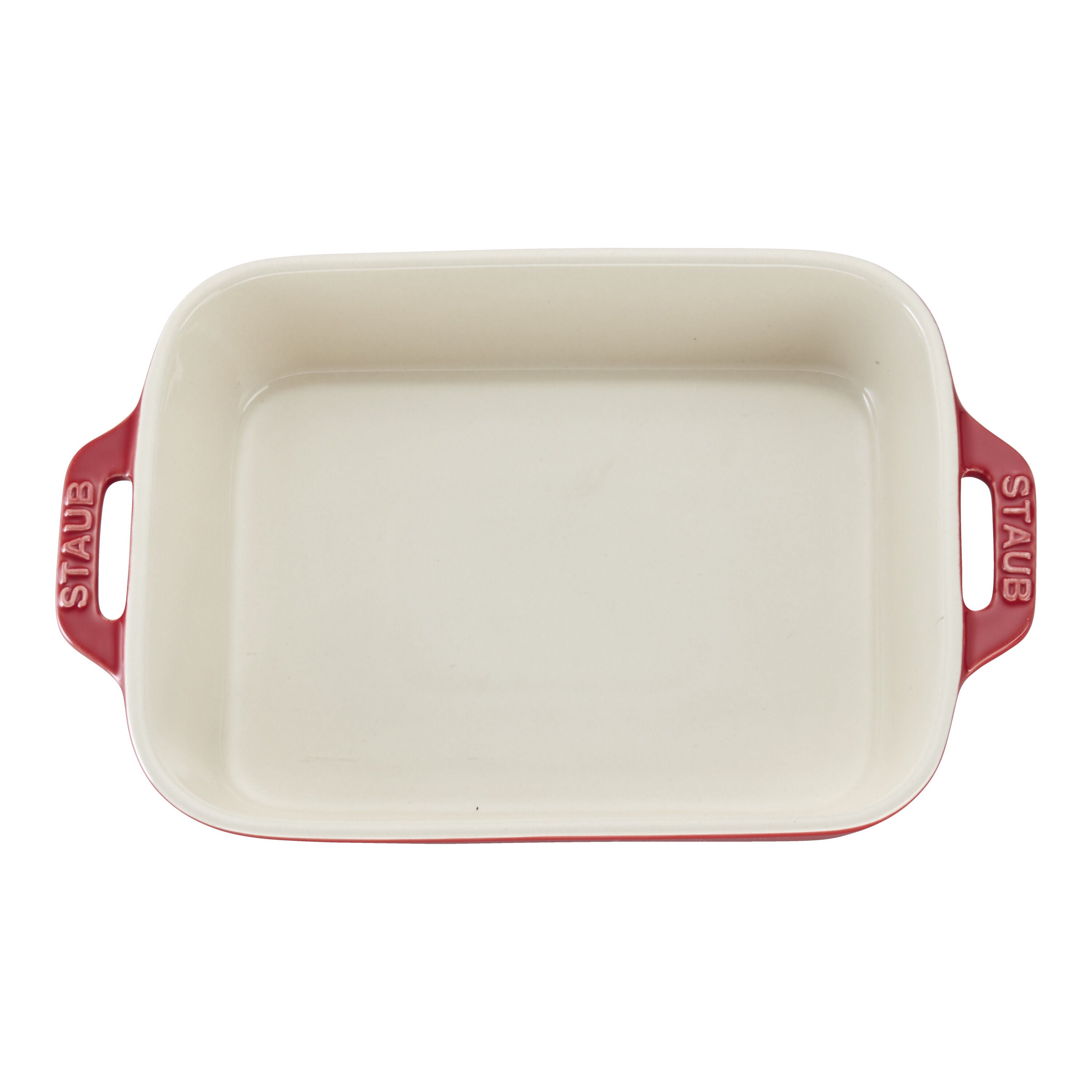 STAUB Ceramique 4.4 L Ceramic Rectangular Oven Dish, Cherry-n/a-DECOROLALA