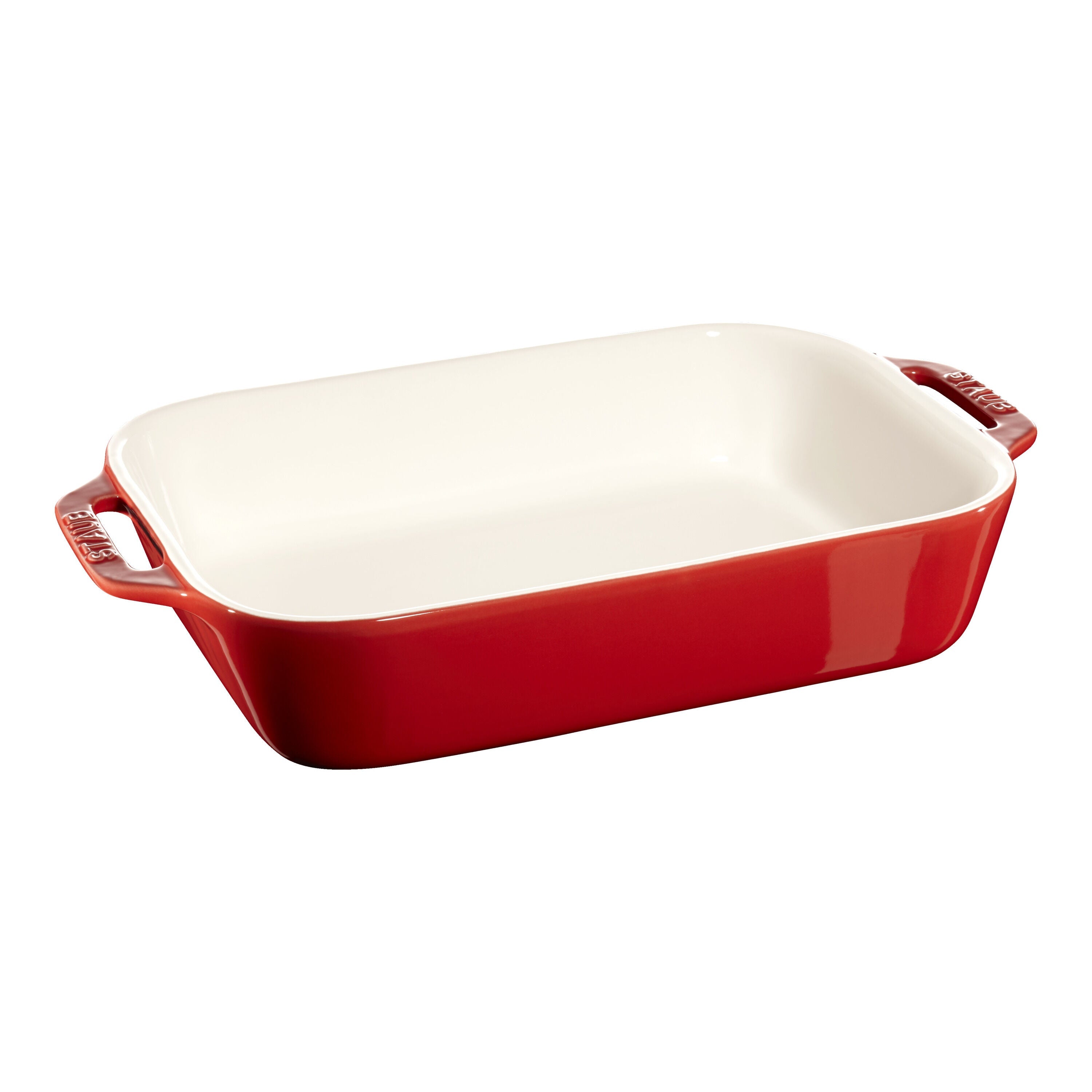 STAUB Ceramique 4.4 L Ceramic Rectangular Oven Dish, Cherry-n/a-DECOROLALA