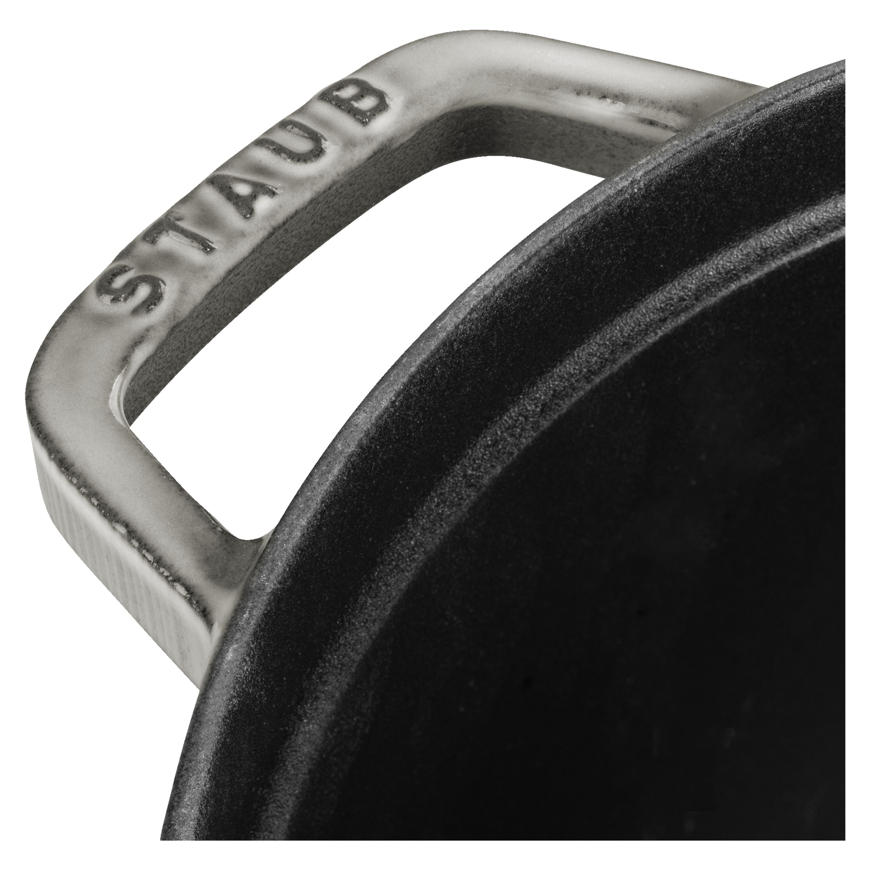 STAUB La Cocotte 8.4 L Cast Iron Round Cocotte, Graphite-Grey-n/a-DECOROLALA