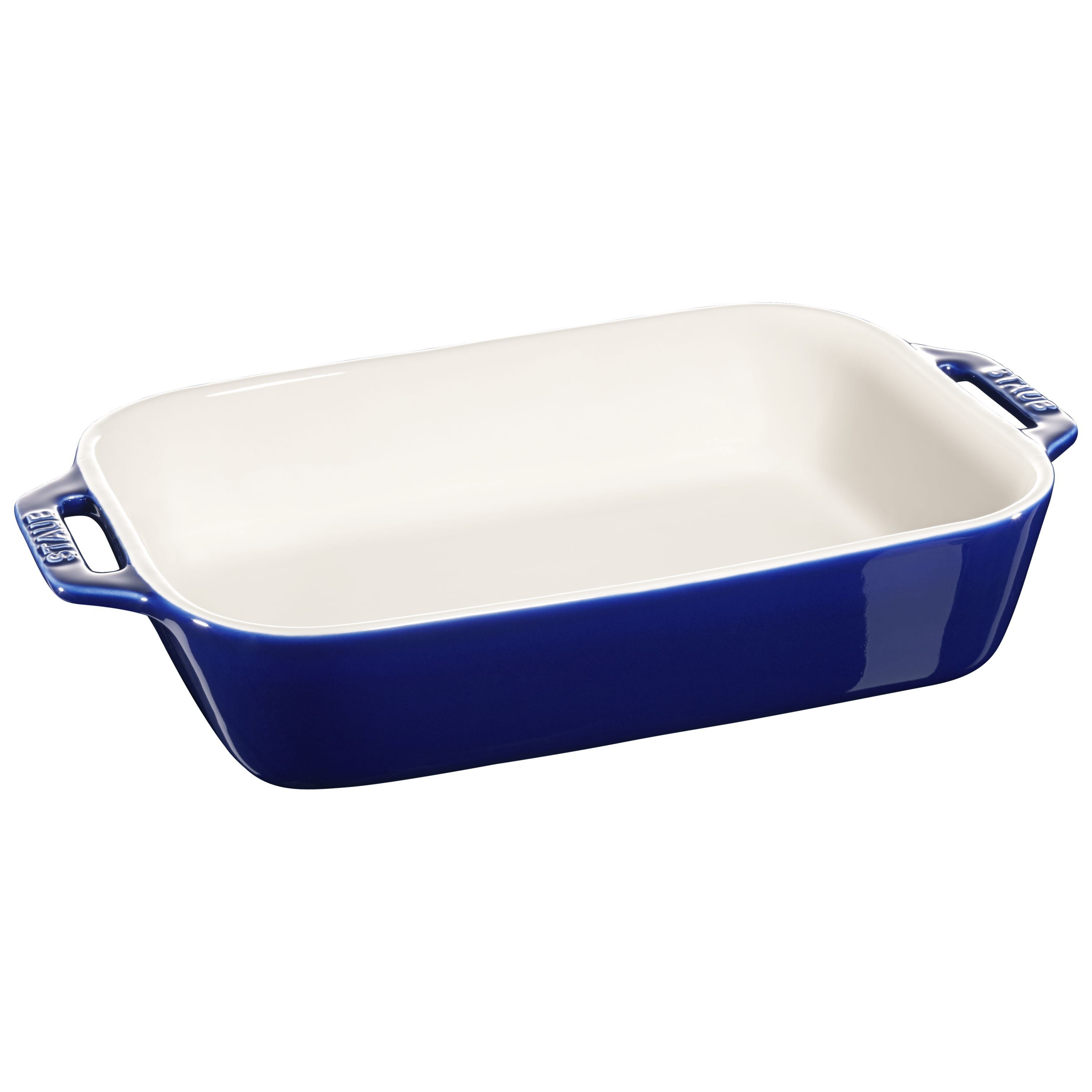 STAUB Ceramique 2,4 L Ceramic Rectangular Oven Dish, Dark-Blue-n/a-DECOROLALA