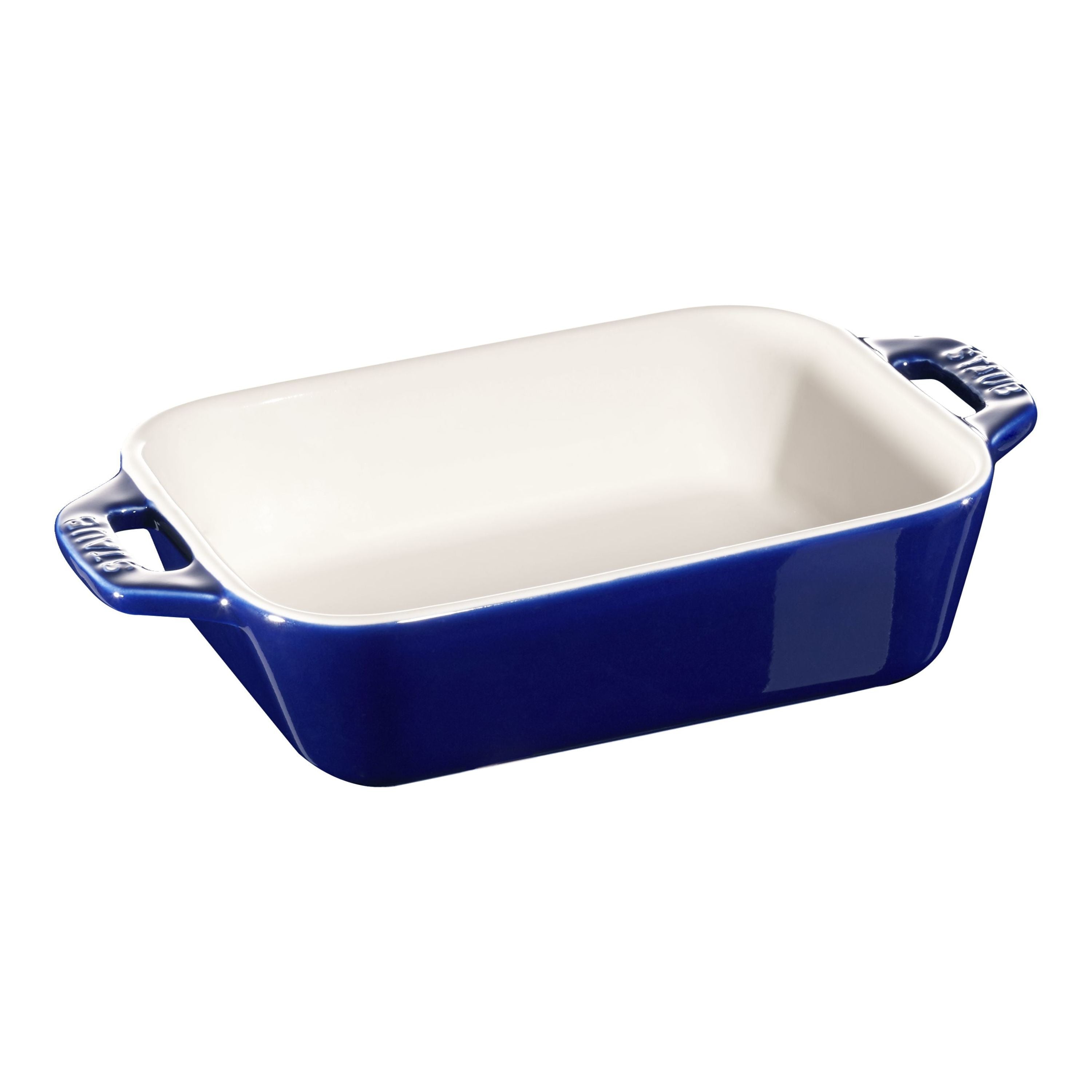 STAUB Ceramique 400 ml Ceramic Rectangular Oven Dish, Dark-Blue-n/a-DECOROLALA