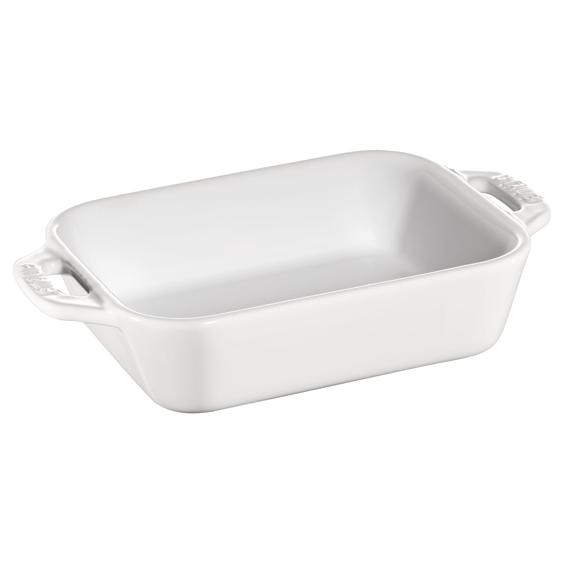 STAUB Ceramique 400 ml Ceramic Rectangular Oven Dish, White-n/a-DECOROLALA