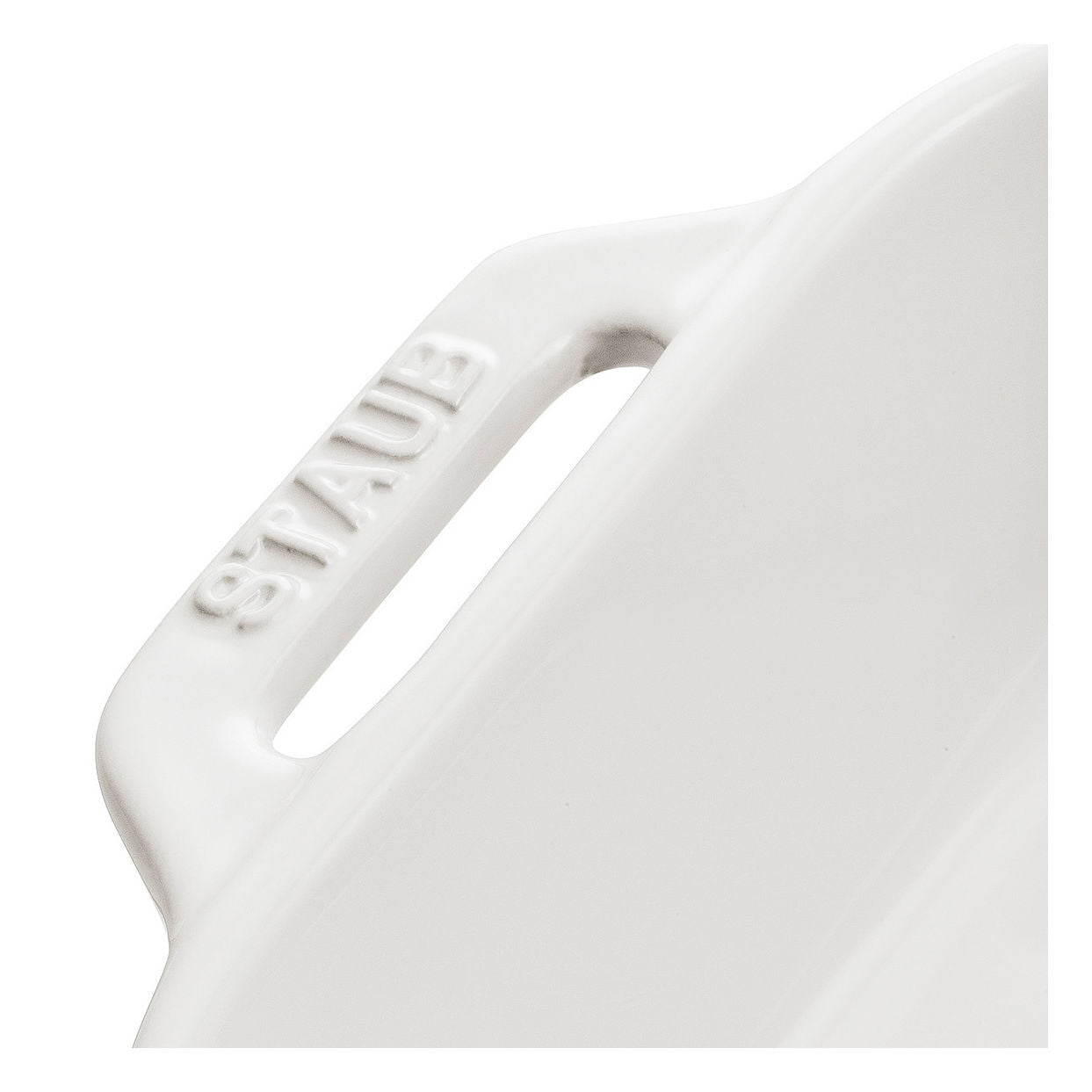 STAUB Ceramique 400 ml Ceramic Rectangular Oven Dish, White-n/a-DECOROLALA