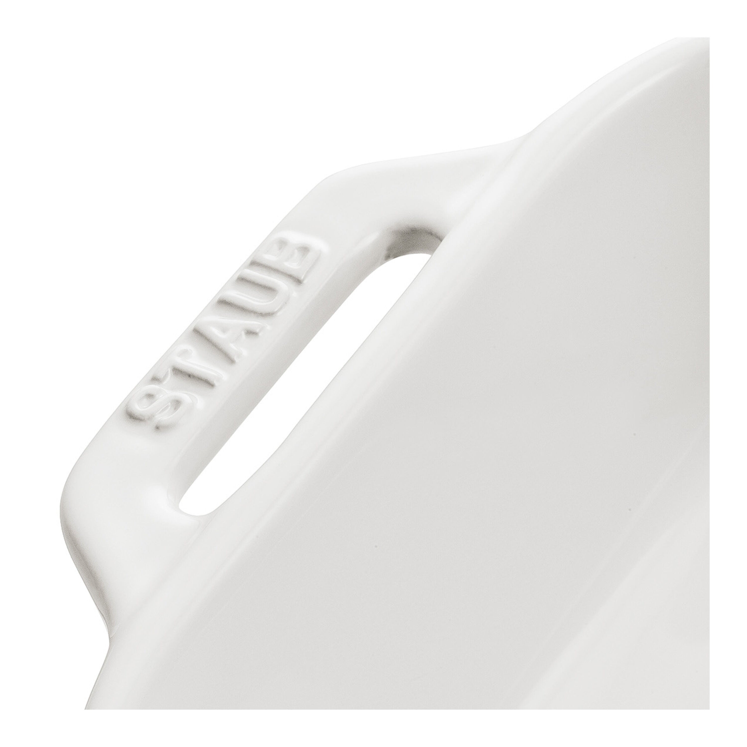 STAUB Ceramique 1 L Ceramic Rectangular Oven Dish, White-n/a-DECOROLALA