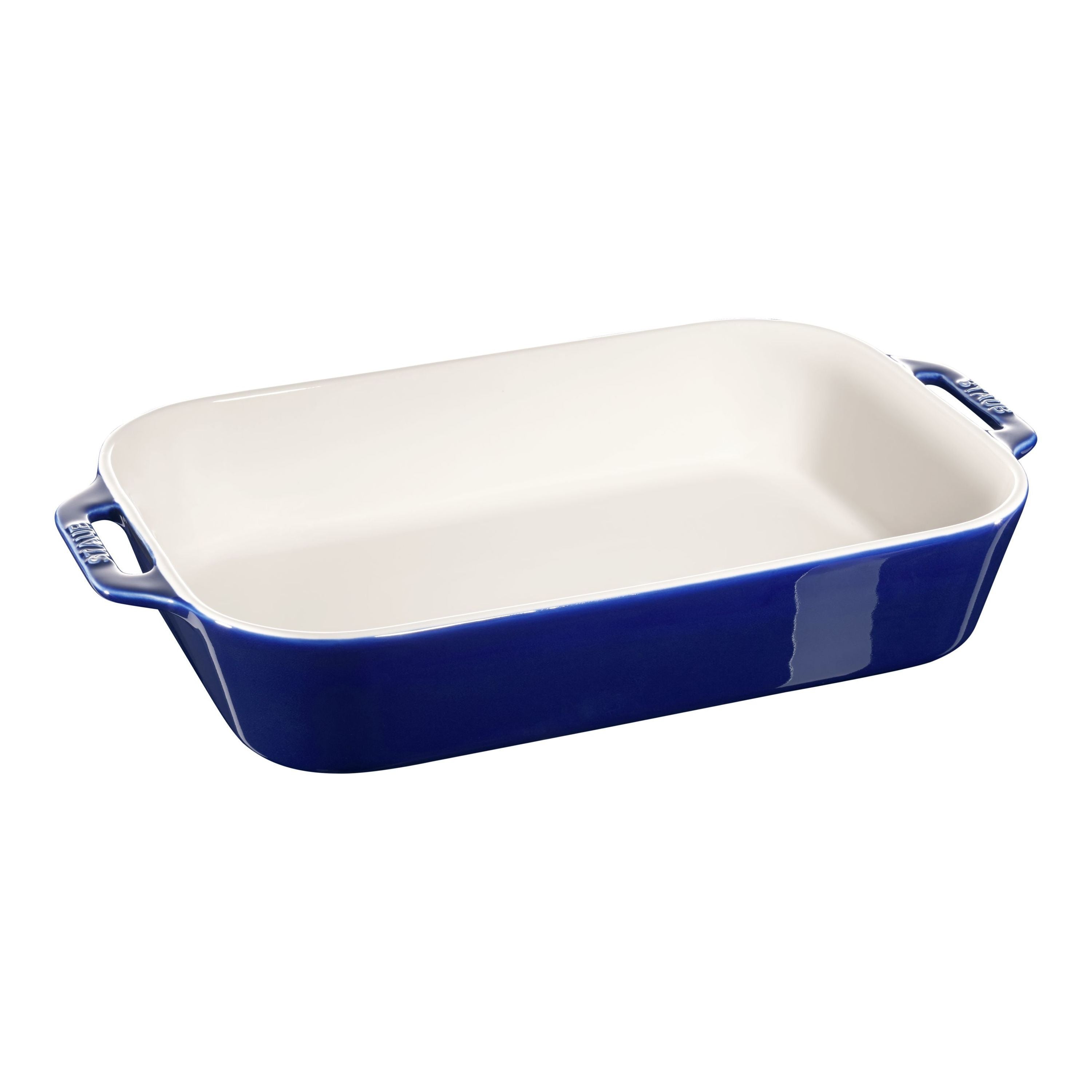 STAUB Ceramique 4.4 L Ceramic Rectangular Oven Dish, Dark-Blue-n/a-DECOROLALA
