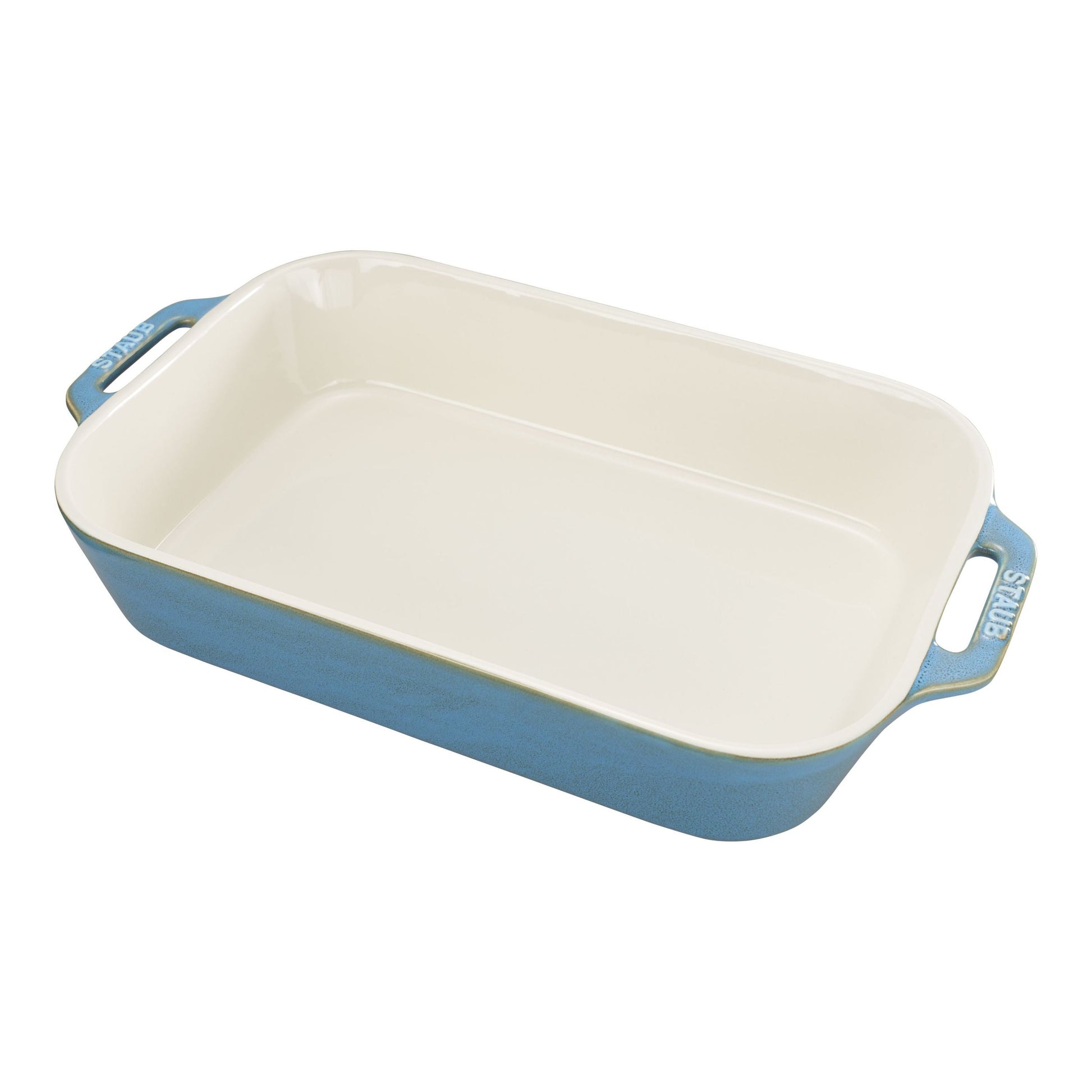 STAUB Ceramique 4.4 L Ceramic Rectangular Oven Dish, Ancient-Turquoise-n/a-DECOROLALA