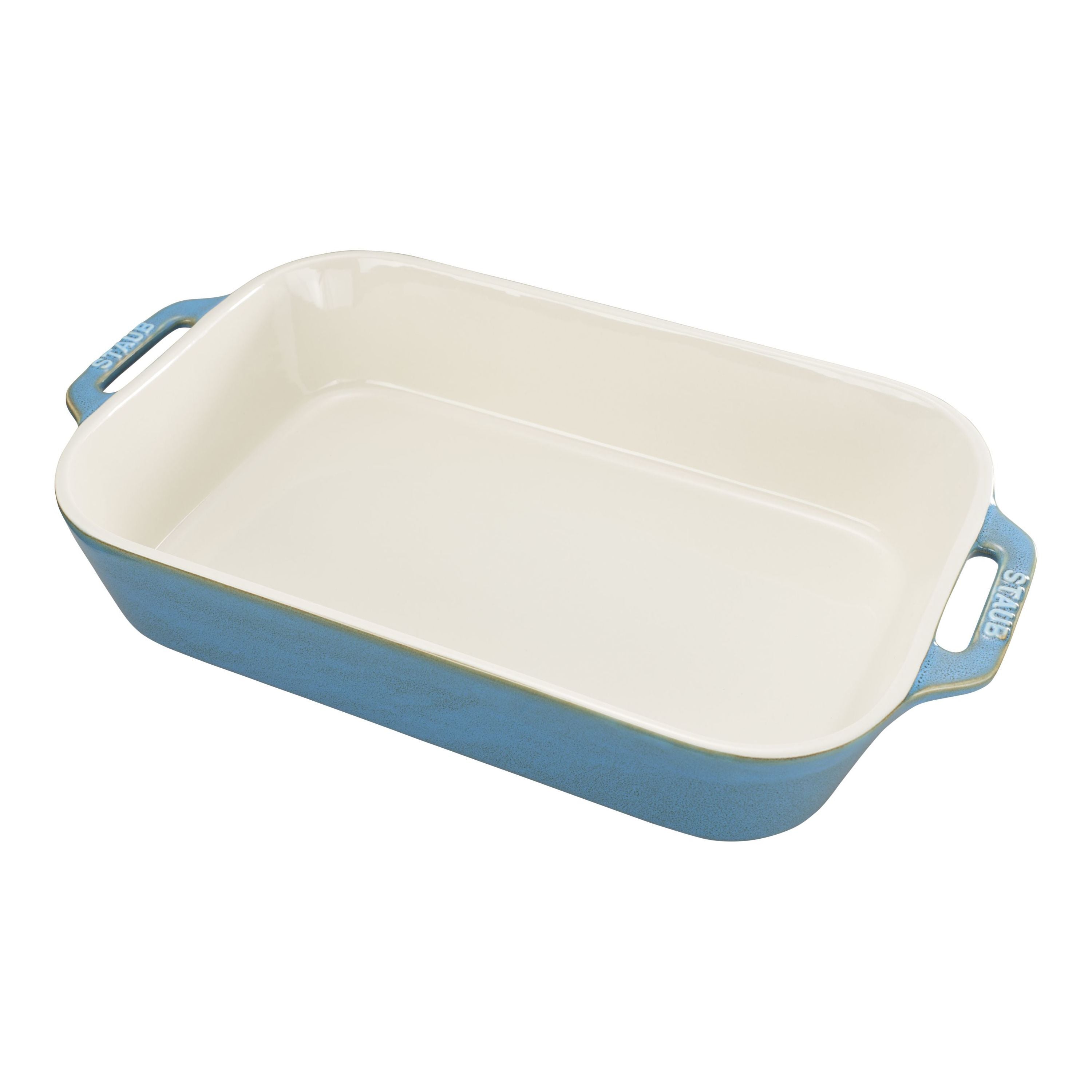 STAUB Ceramique 4.4 L Ceramic Rectangular Oven Dish, Ancient-Turquoise-n/a-DECOROLALA