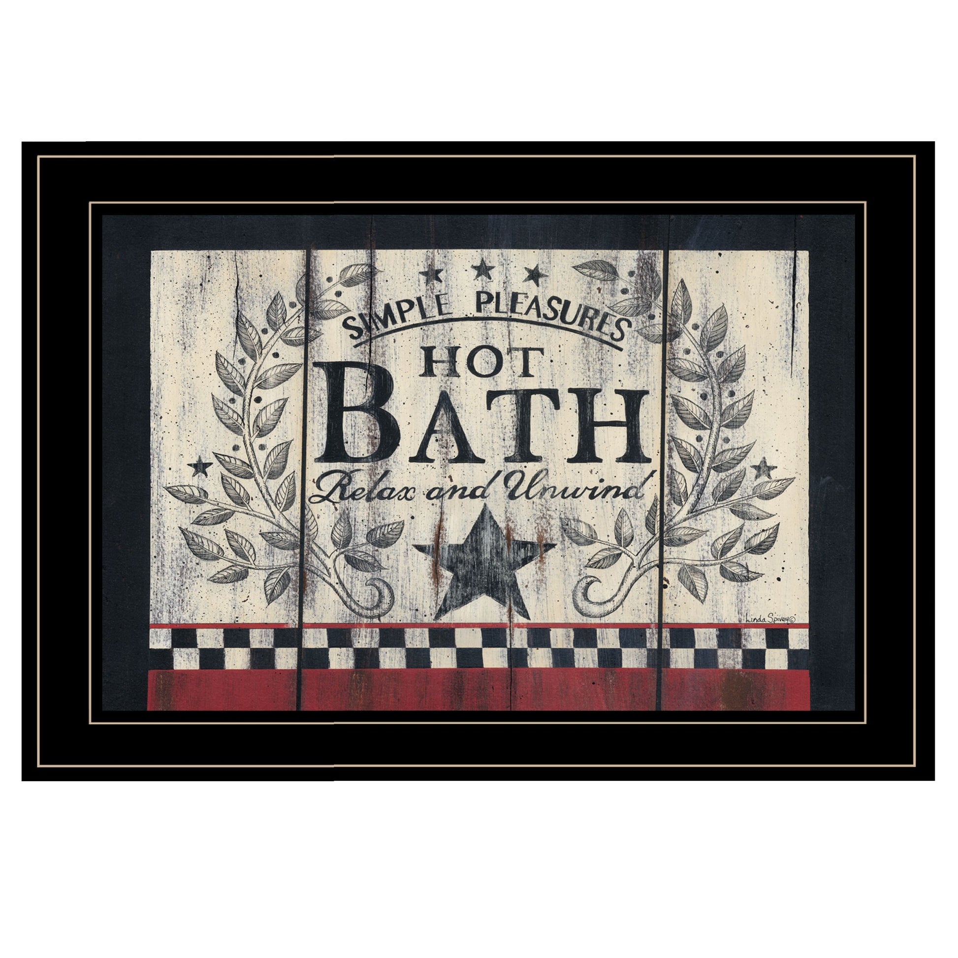 Hot Bath 14 Black Framed Print Bathroom Wall Art-1