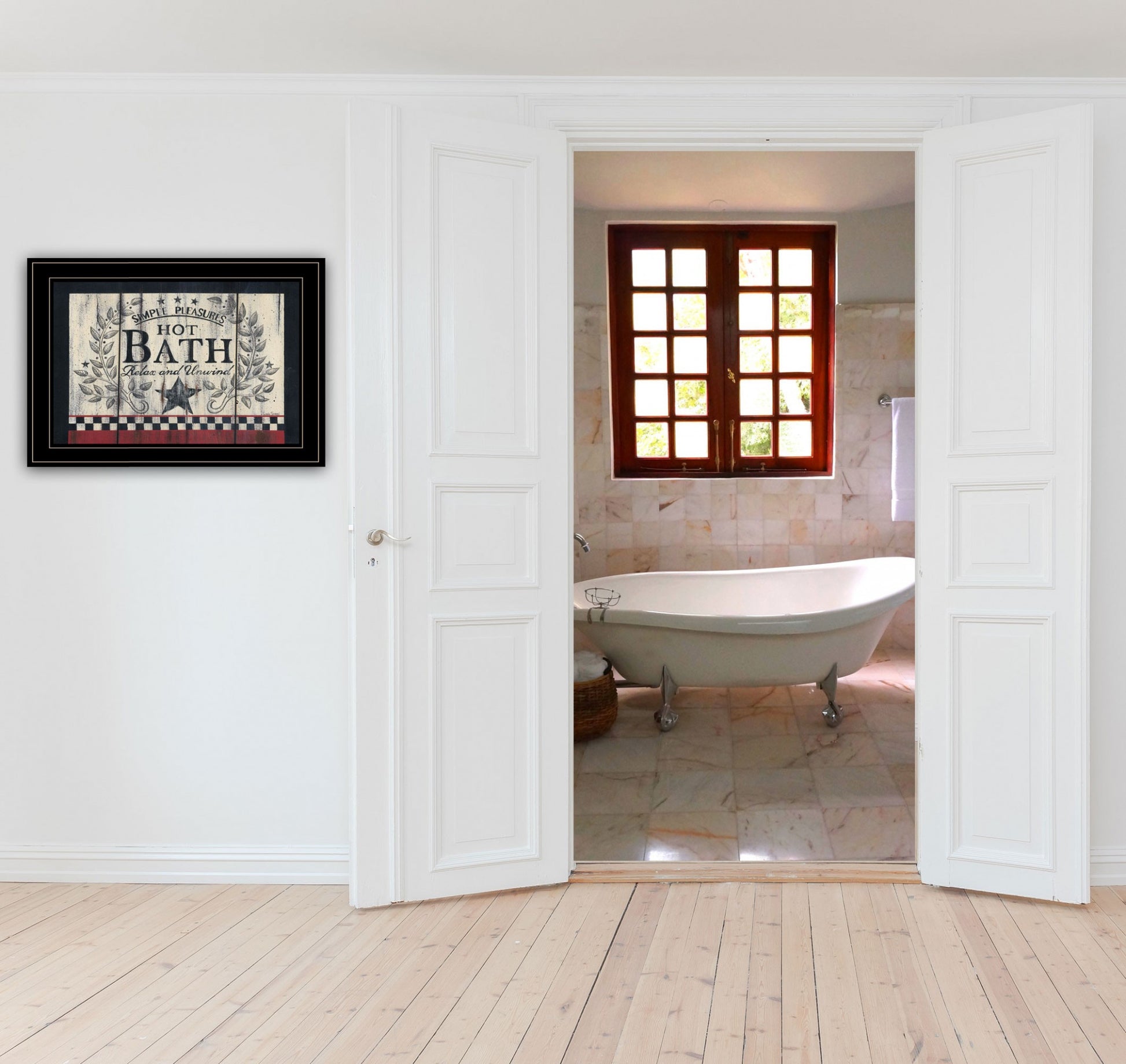 Hot Bath 14 Black Framed Print Bathroom Wall Art-3
