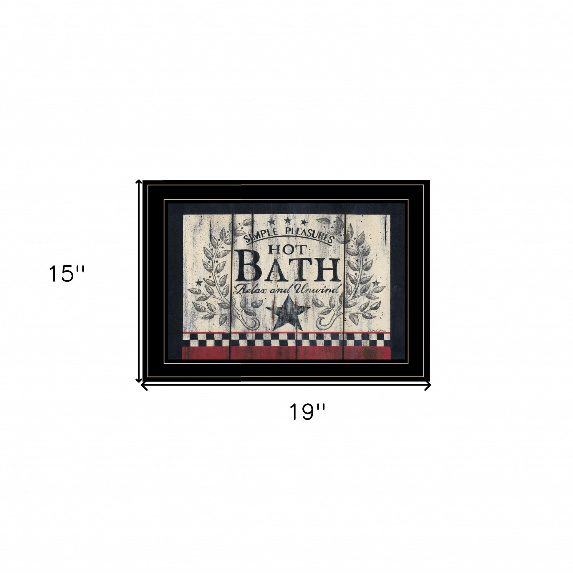 Hot Bath 14 Black Framed Print Bathroom Wall Art-4