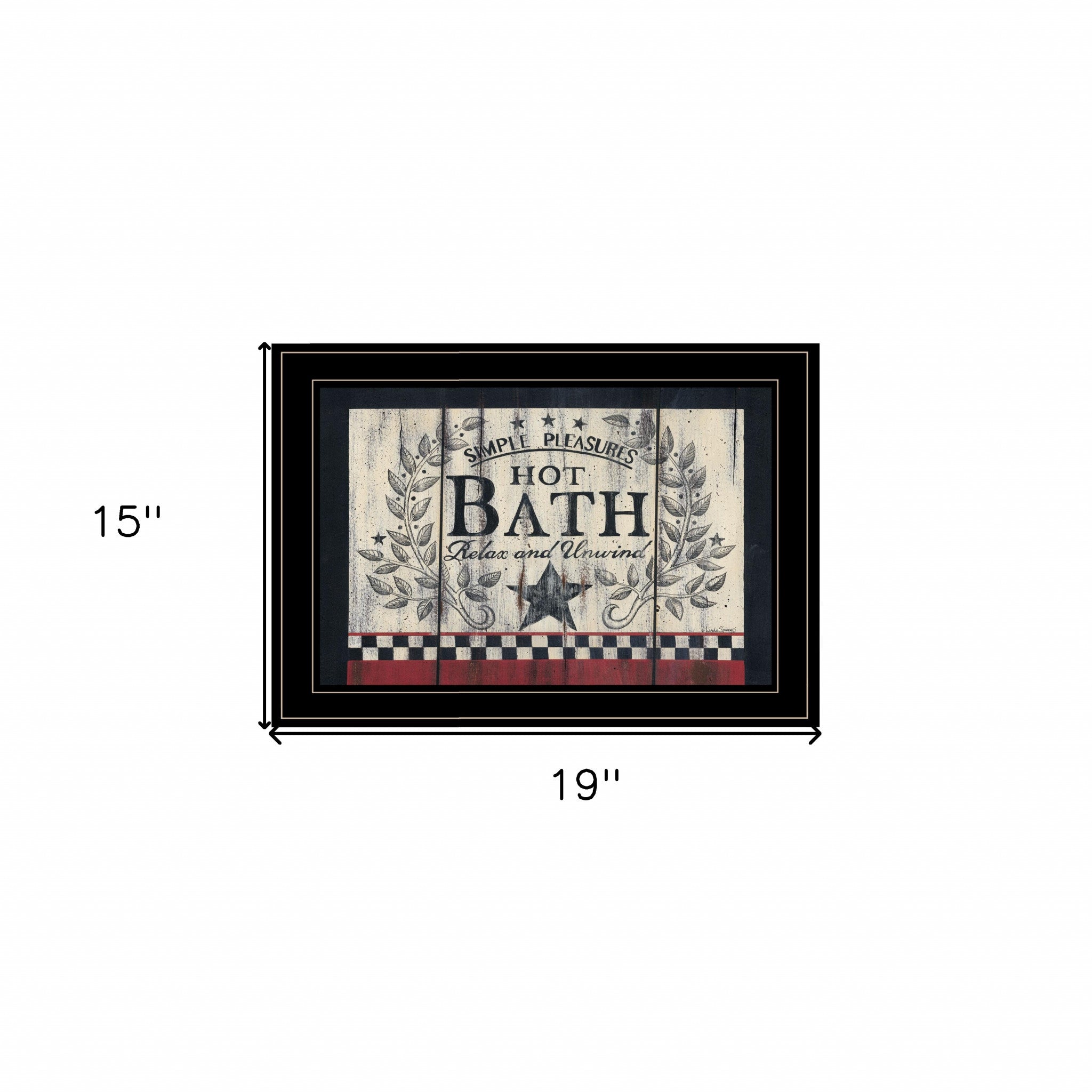 Hot Bath 14 Black Framed Print Bathroom Wall Art-4