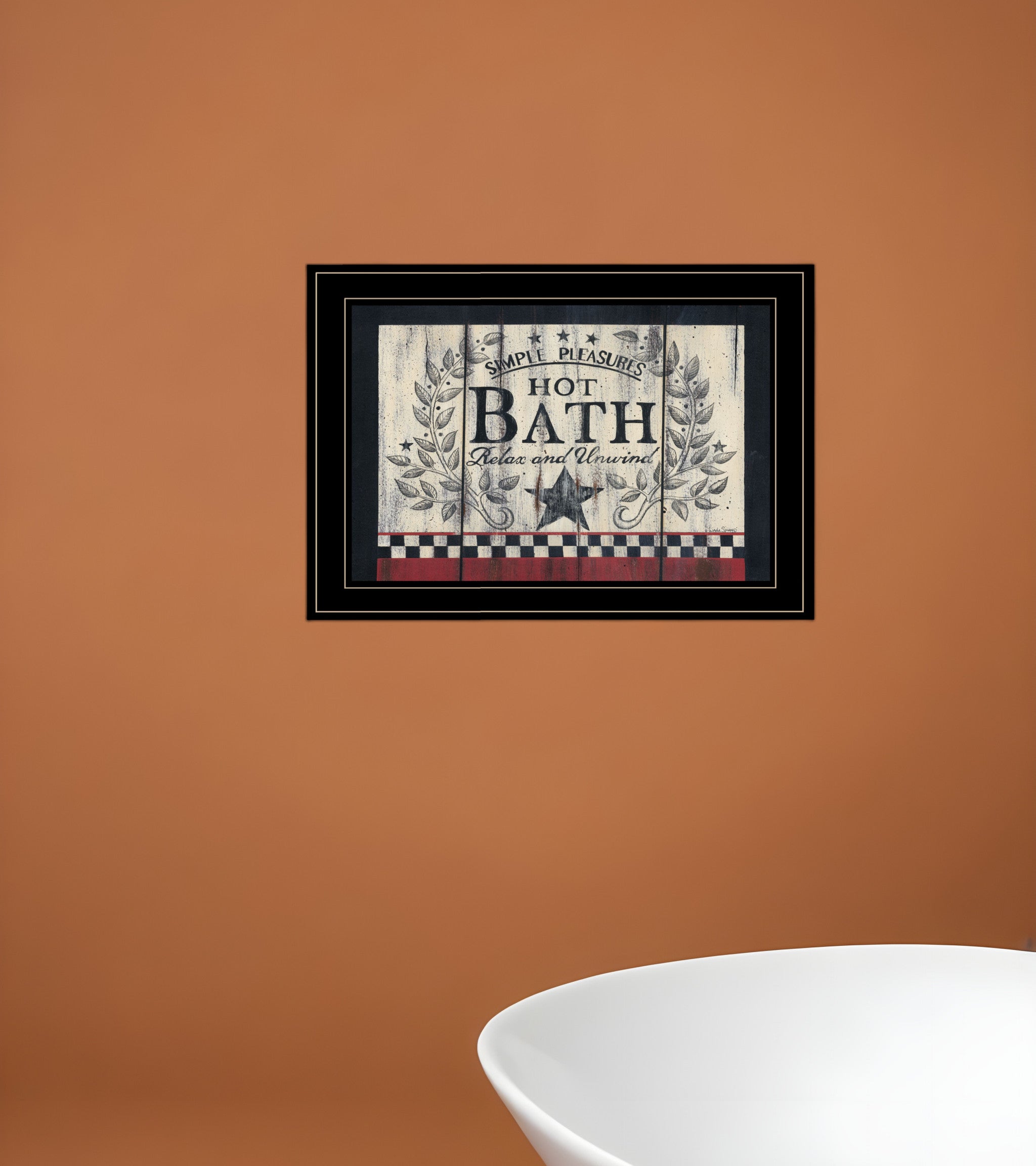 Hot Bath 14 Black Framed Print Bathroom Wall Art-0