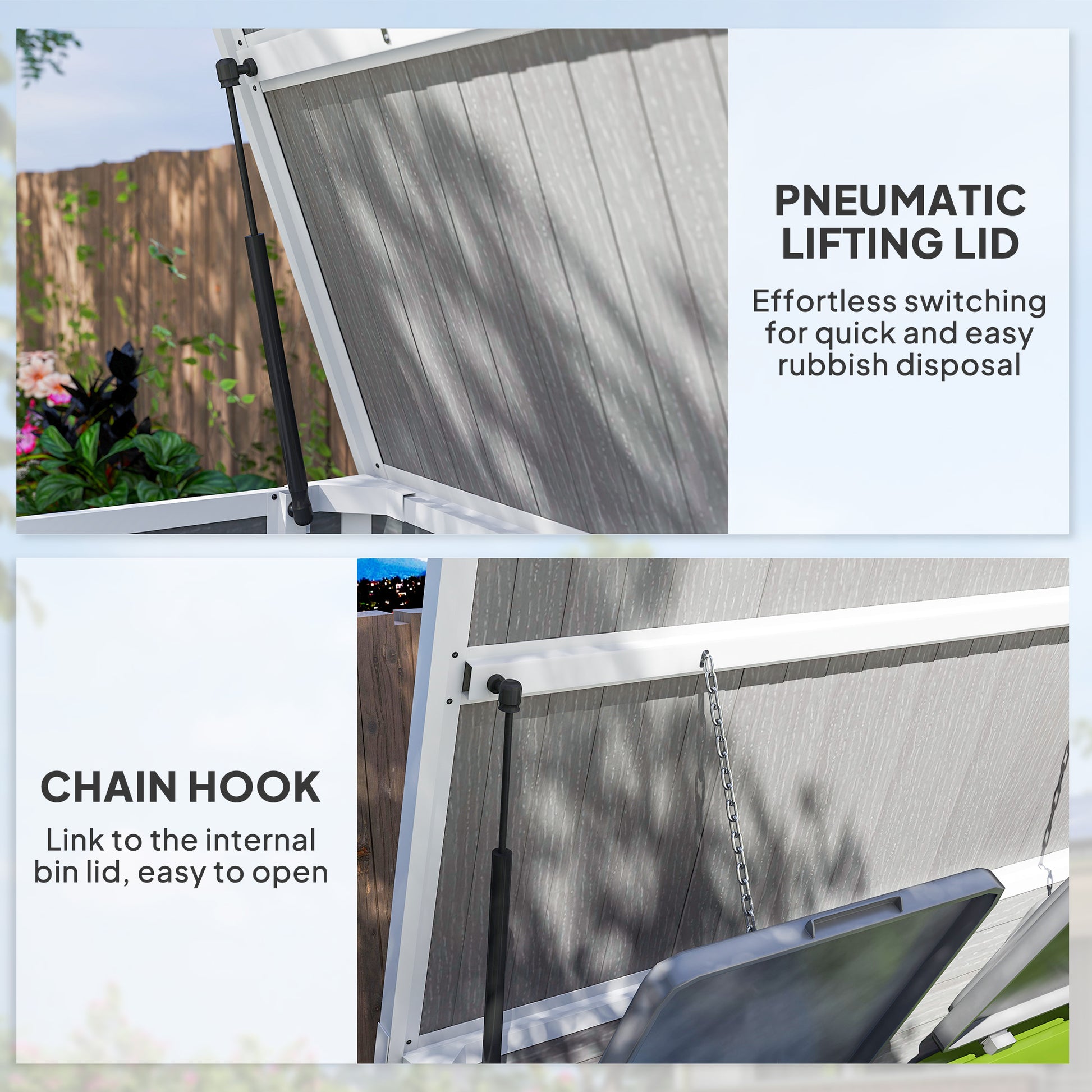 41 Cu. Ft. Horizontal Outdoor Storage Shed - Grey-Patio & Garden > Lawn & Garden > Sheds-DECOROLALA