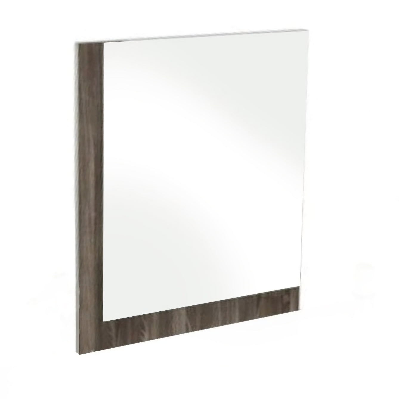 41" Ebony Wood Framed Mounted Dresser Mirror-Mirrors-DECOROLALA