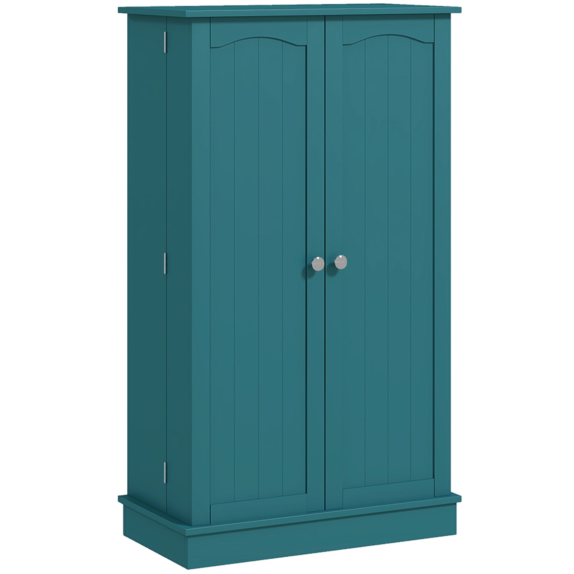 41" Kitchen Pantry Storage Cabinet - 2-Door Teal Blue MDF-Home Furnishings > Storage & Organization > Kitchen Pantry Cabinets-DECOROLALA
