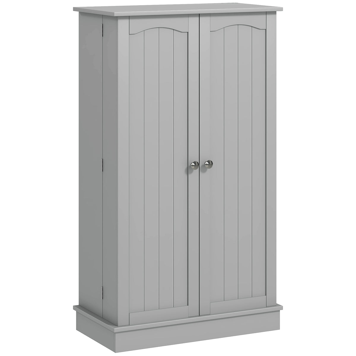 41" Kitchen Pantry Storage Cabinet - Grey 2-Door 5-Tier-Home Furnishings > Storage & Organization > Kitchen Pantry Cabinets-DECOROLALA