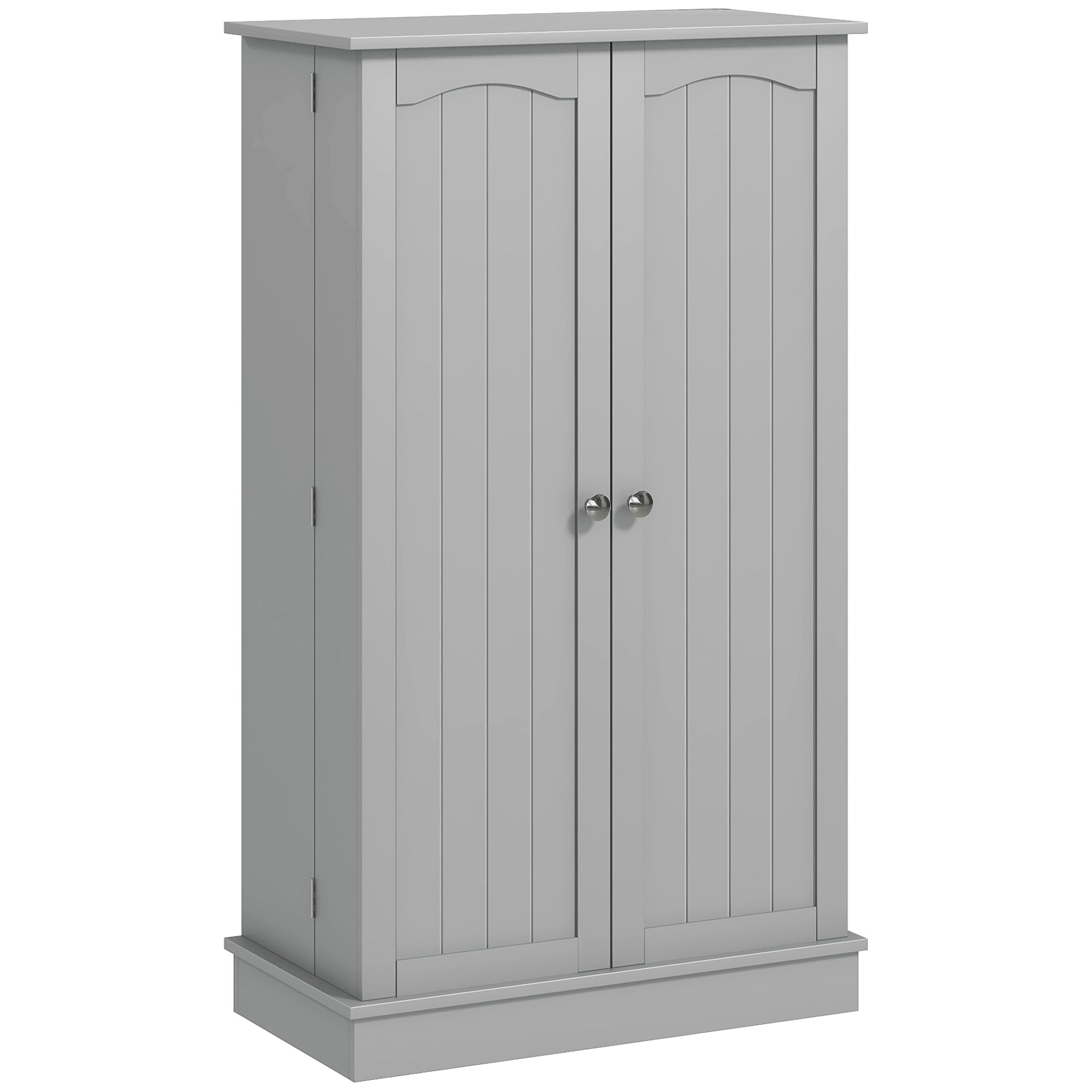 41" Kitchen Pantry Storage Cabinet - Grey 2-Door 5-Tier-Home Furnishings > Storage & Organization > Kitchen Pantry Cabinets-DECOROLALA