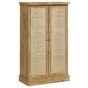 41" Rattan Kitchen Pantry Cabinet - 5-Tier Natural MDF Storage-Home Furnishings > Storage & Organization > Kitchen Pantry Cabinets-DECOROLALA