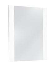41" White Framed Mounted Dresser Mirror-Mirrors-DECOROLALA