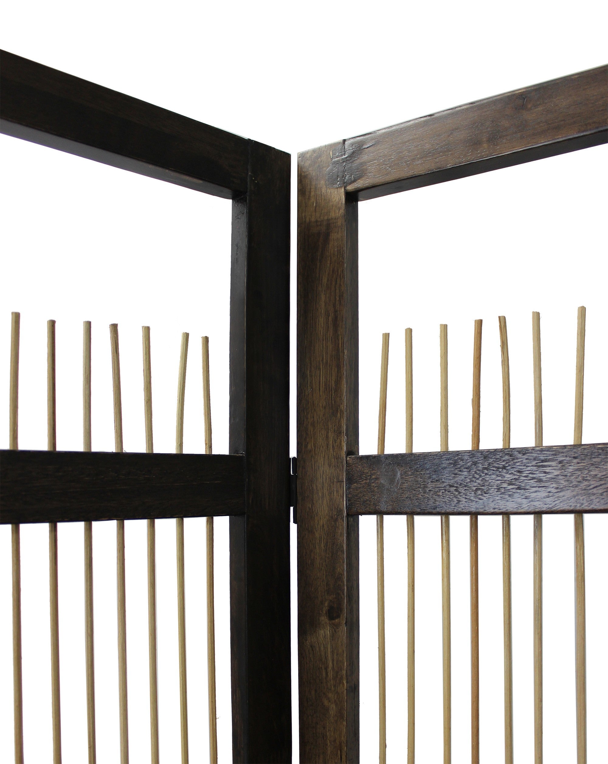 Light and Dark Rattan Three Panel Room Divider Screen-Room Dividers-DECOROLALA
