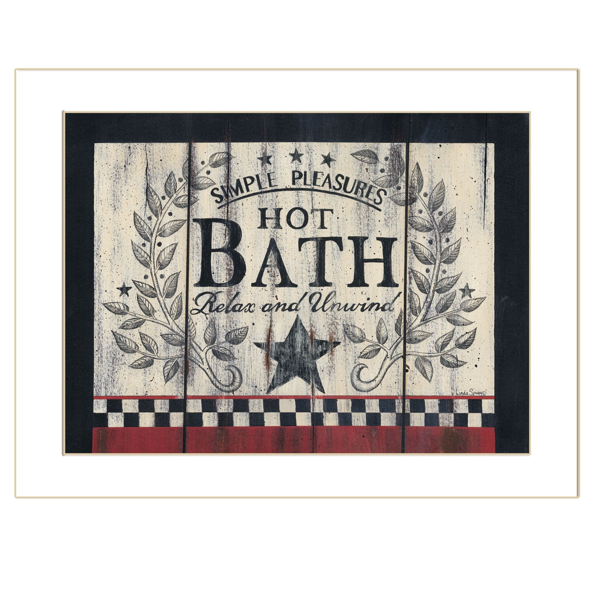 Hot Bath 11 White Framed Print Bathroom Wall Art-1