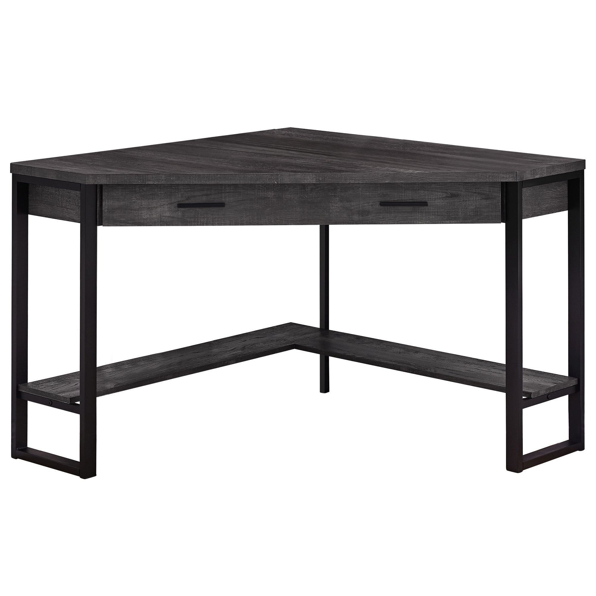 42" Black Corner Computer Desk-Desks-DECOROLALA