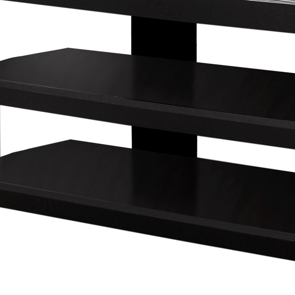 42" Black and Gray Open Shelving TV Stand-TV Stands-DECOROLALA