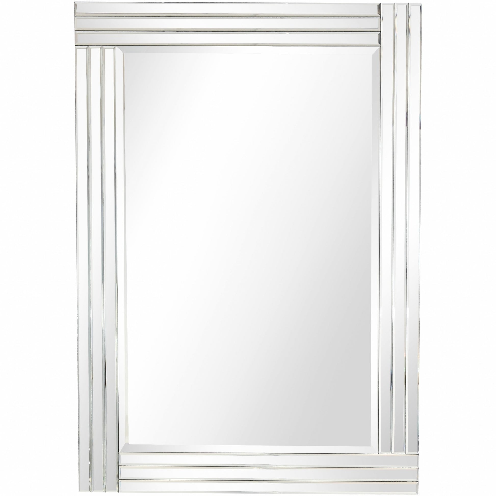 42" Clear Framed Accent Mirror-Mirrors-DECOROLALA