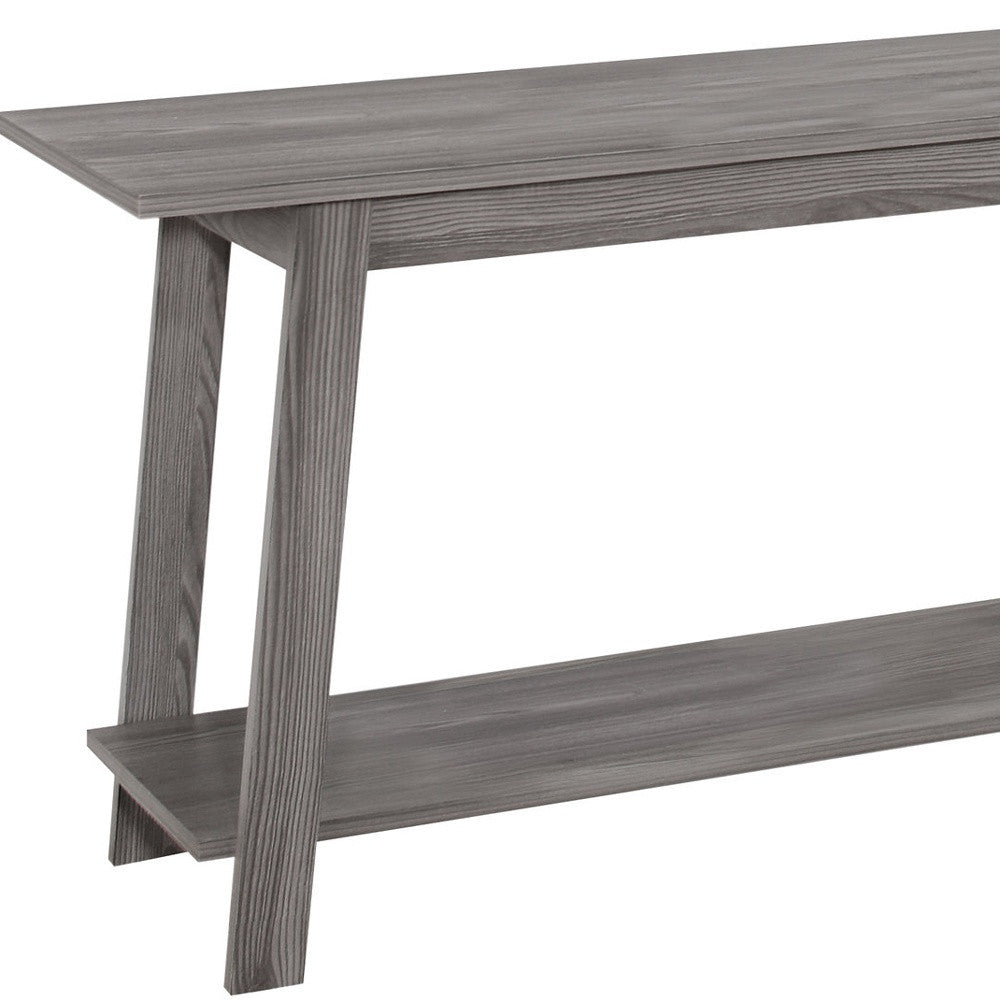 42" Gray Open Shelving TV Stand-TV Stands-DECOROLALA