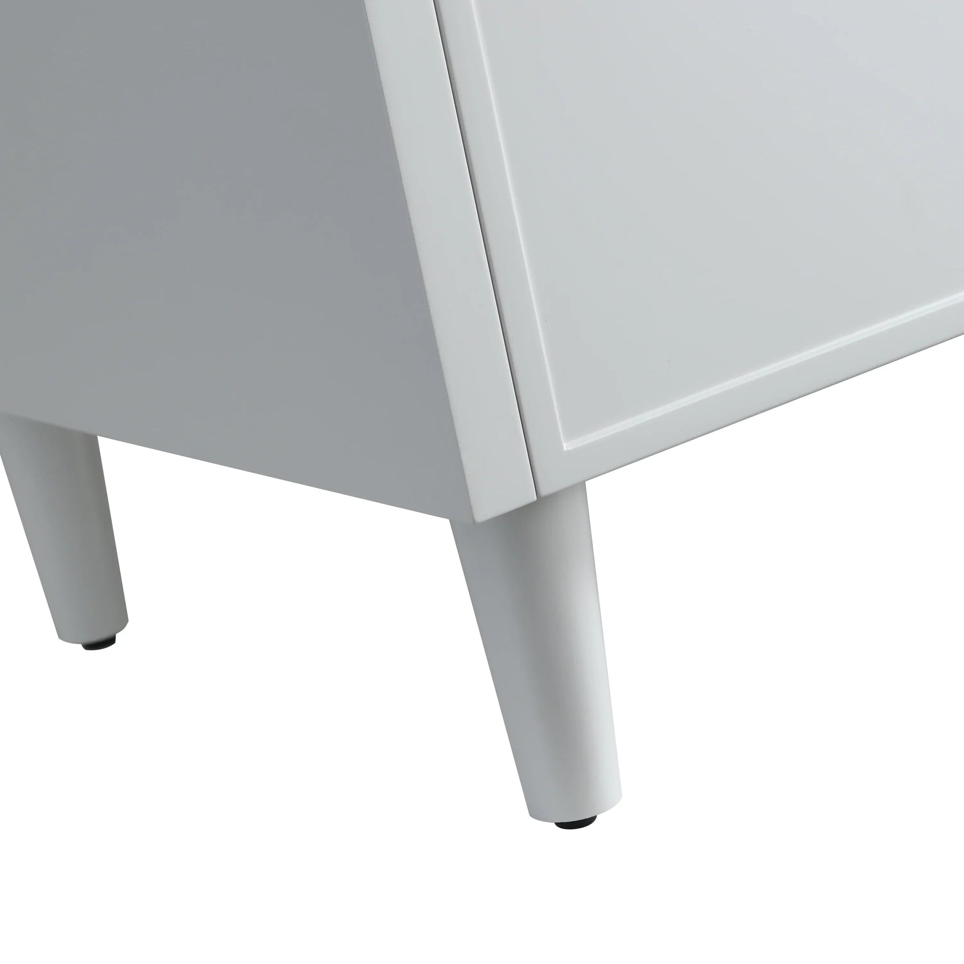 42" Hampton Grey Freestanding Single Sink Bathroom Vanity with White Quartz Countertop-Migration_Bathroom Vanities-DECOROLALA