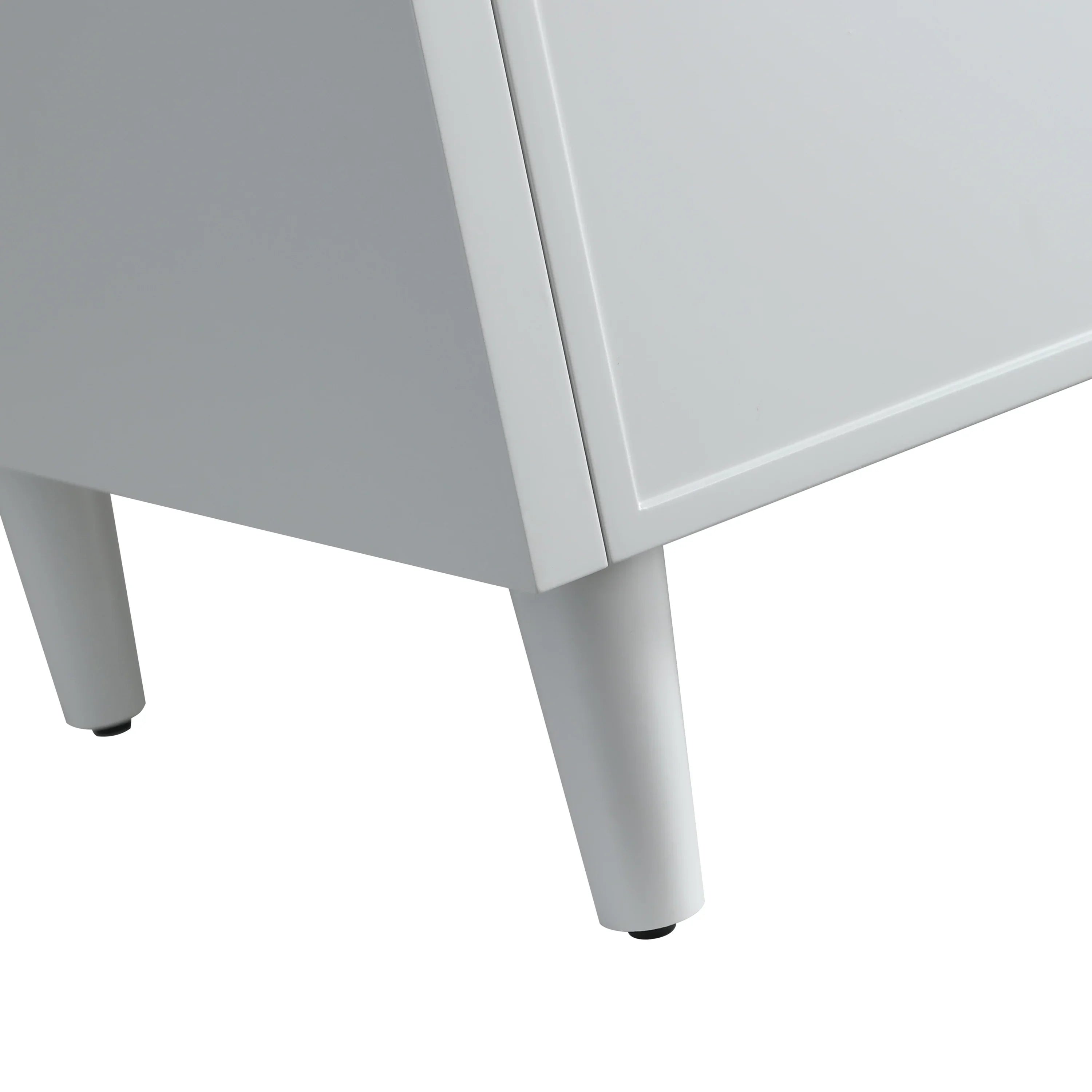 42" Hampton Grey Freestanding Single Sink Bathroom Vanity with White Quartz Countertop-Migration_Bathroom Vanities-DECOROLALA