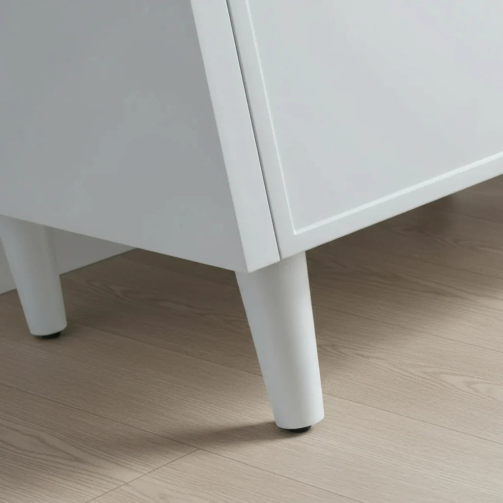 42" Hampton Grey Freestanding Vanity with Engineered Calcutta Marble Countertop-Migration_Bathroom Vanities-DECOROLALA