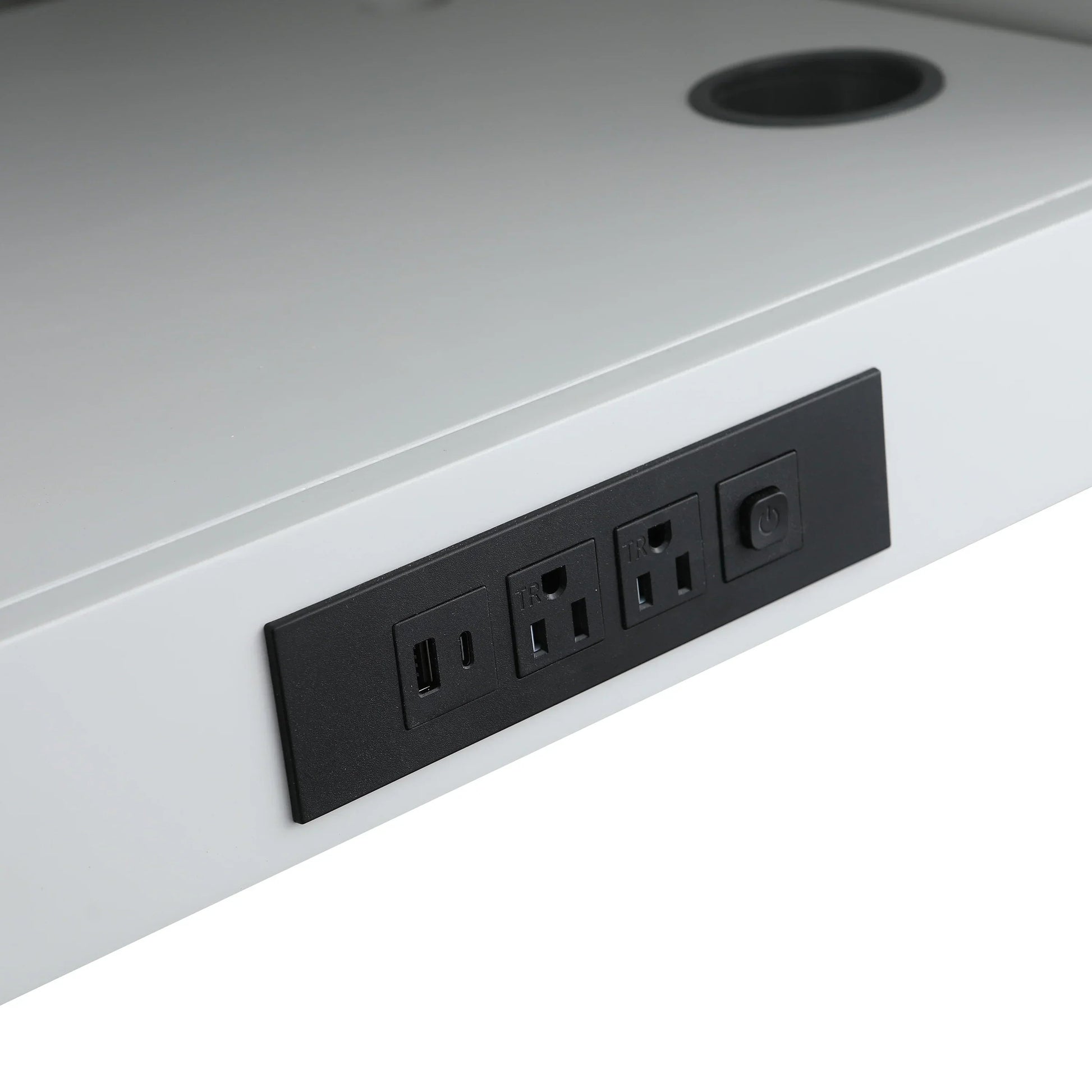 42" Hampton Grey Freestanding Vanity with Pure White Quartz Countertop-Migration_Bathroom Vanities-DECOROLALA