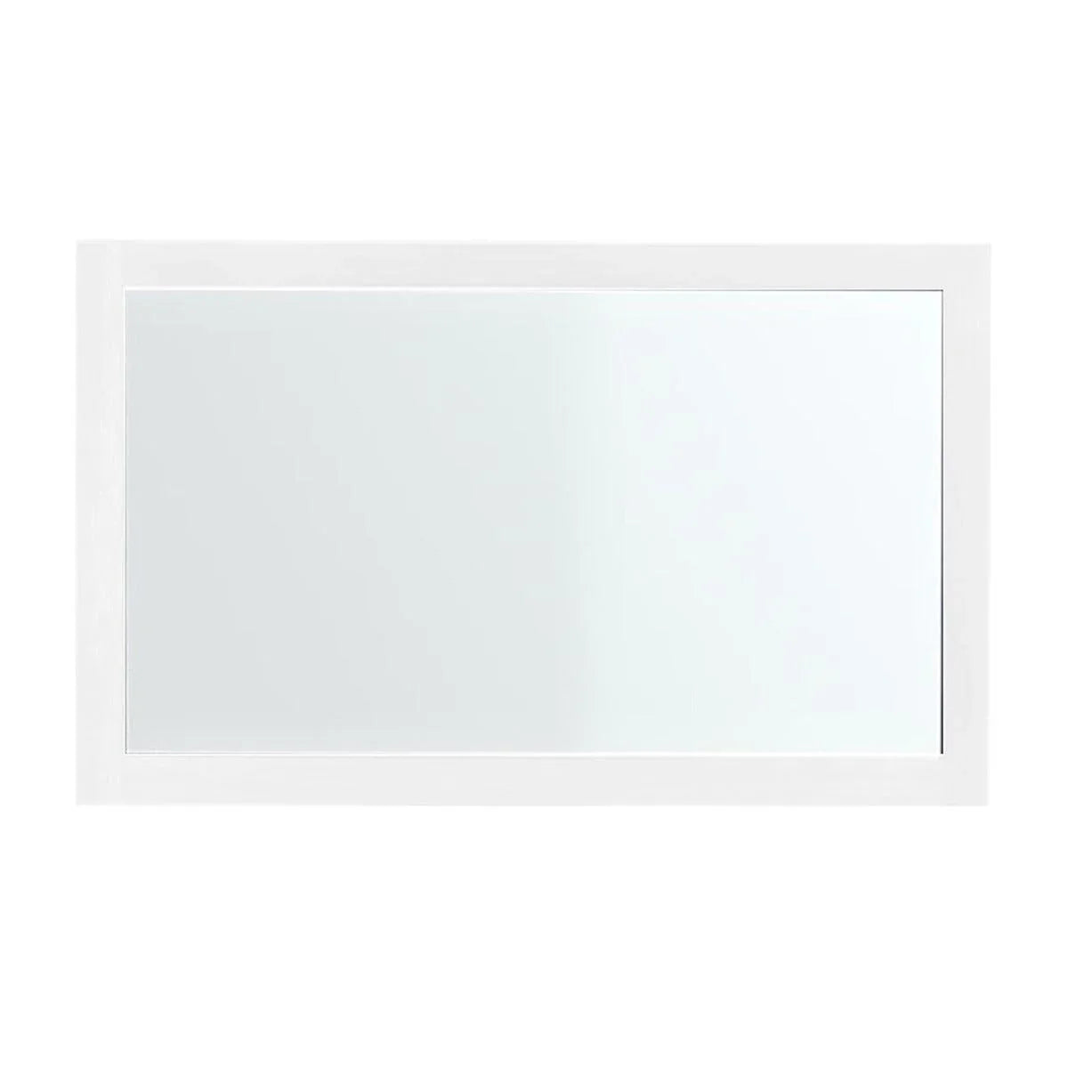 42" White Framed Silver Bathroom Mirror – Labrador Collection-Migration_Mirrors-DECOROLALA