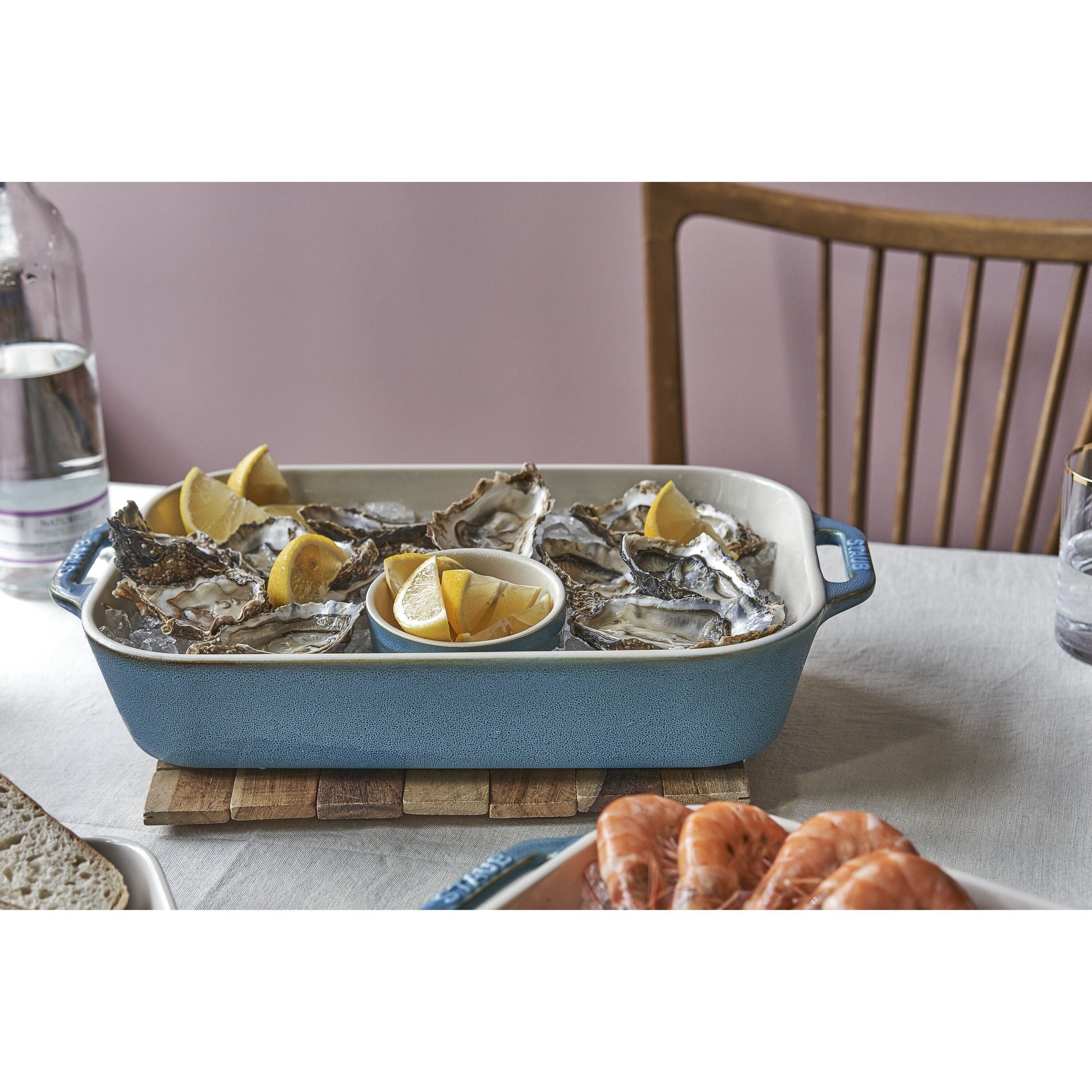 STAUB Ceramique 4.4 L Ceramic Rectangular Oven Dish, Ancient-Turquoise-n/a-DECOROLALA