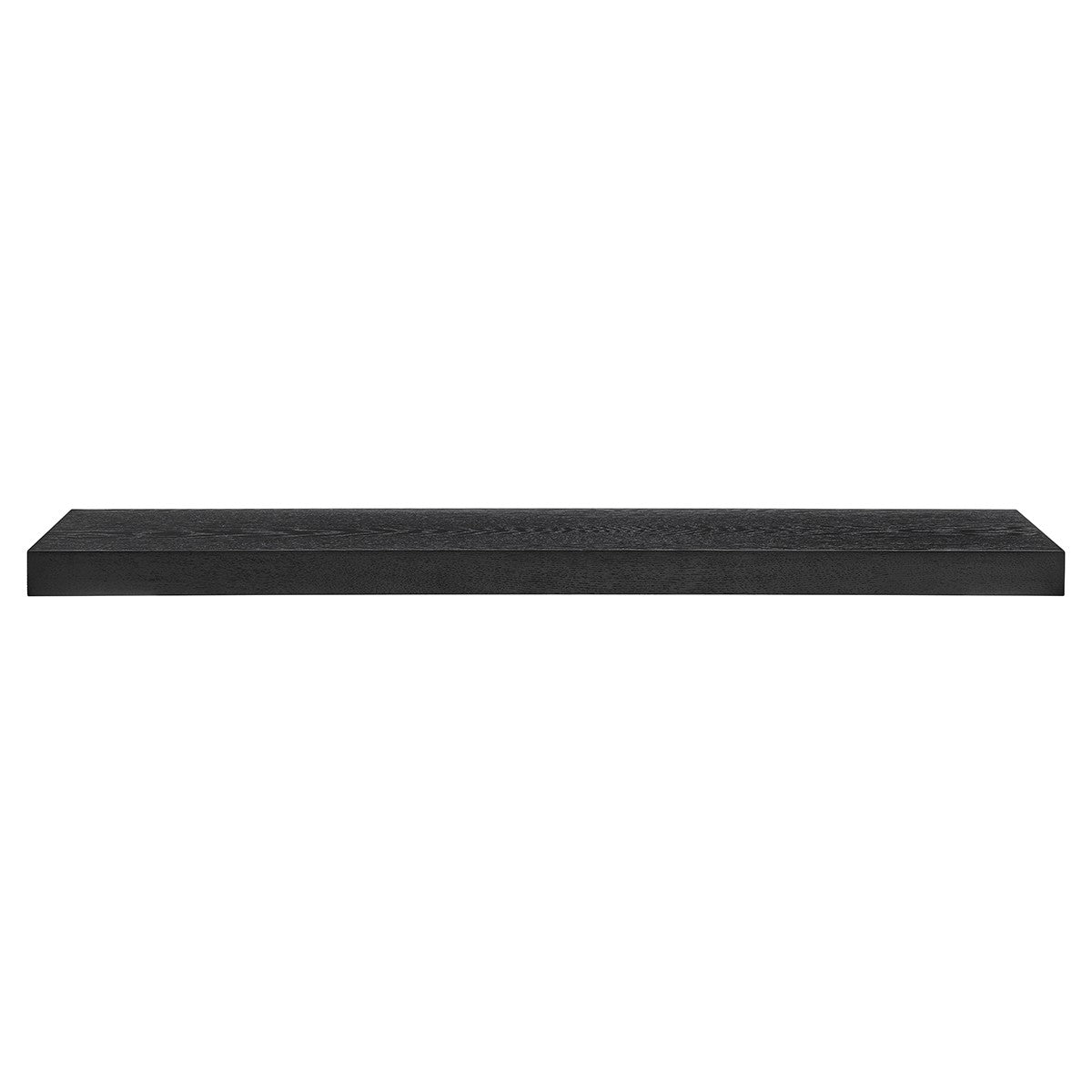 43" Black Wooden Floating Shelf-Wall Mounted Shelves-DECOROLALA