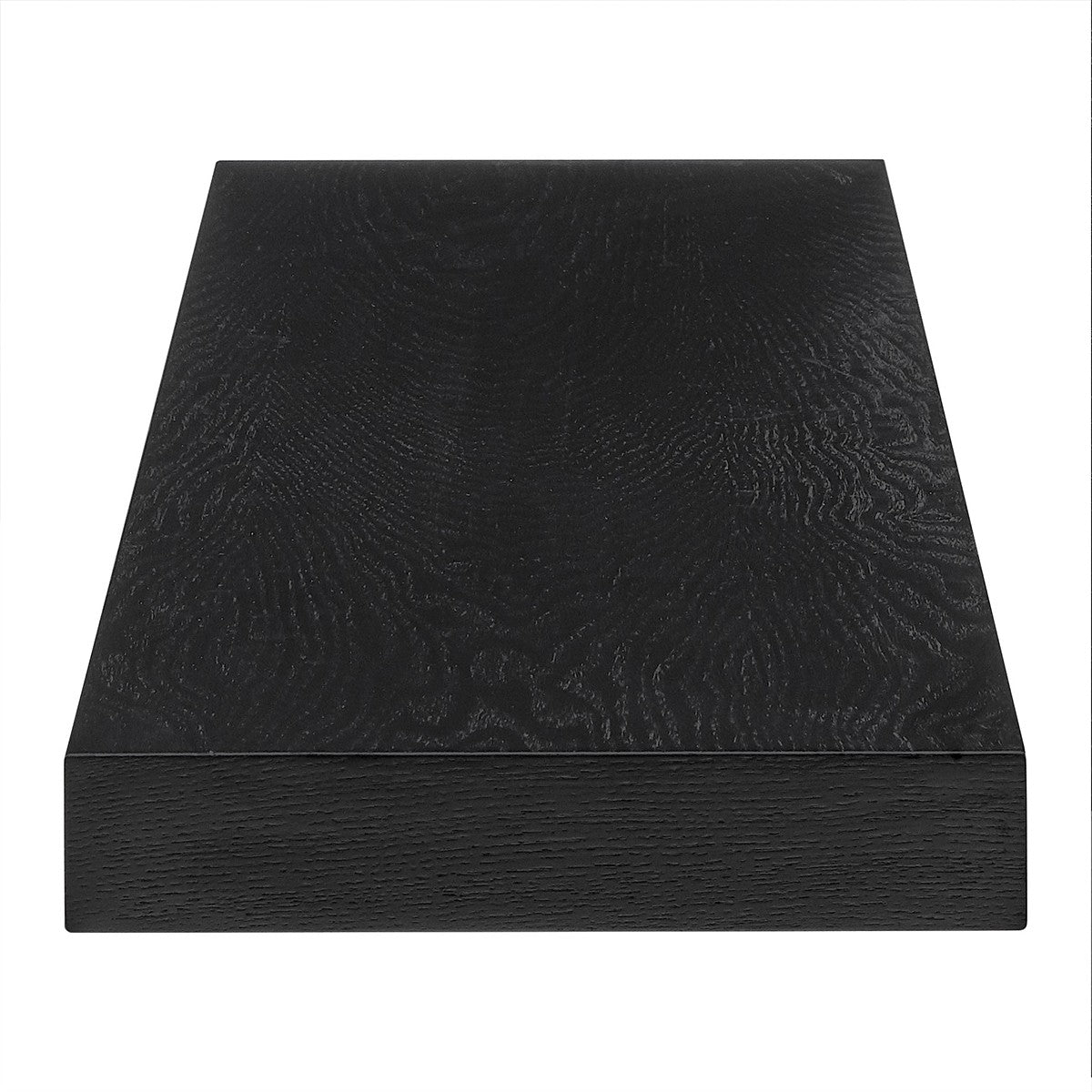 43" Black Wooden Floating Shelf-Wall Mounted Shelves-DECOROLALA