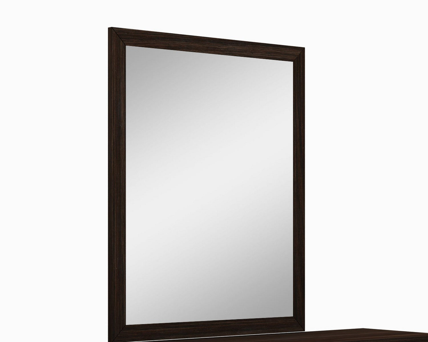 43" Dark Brown Framed Dresser Mirror-Mirrors-DECOROLALA
