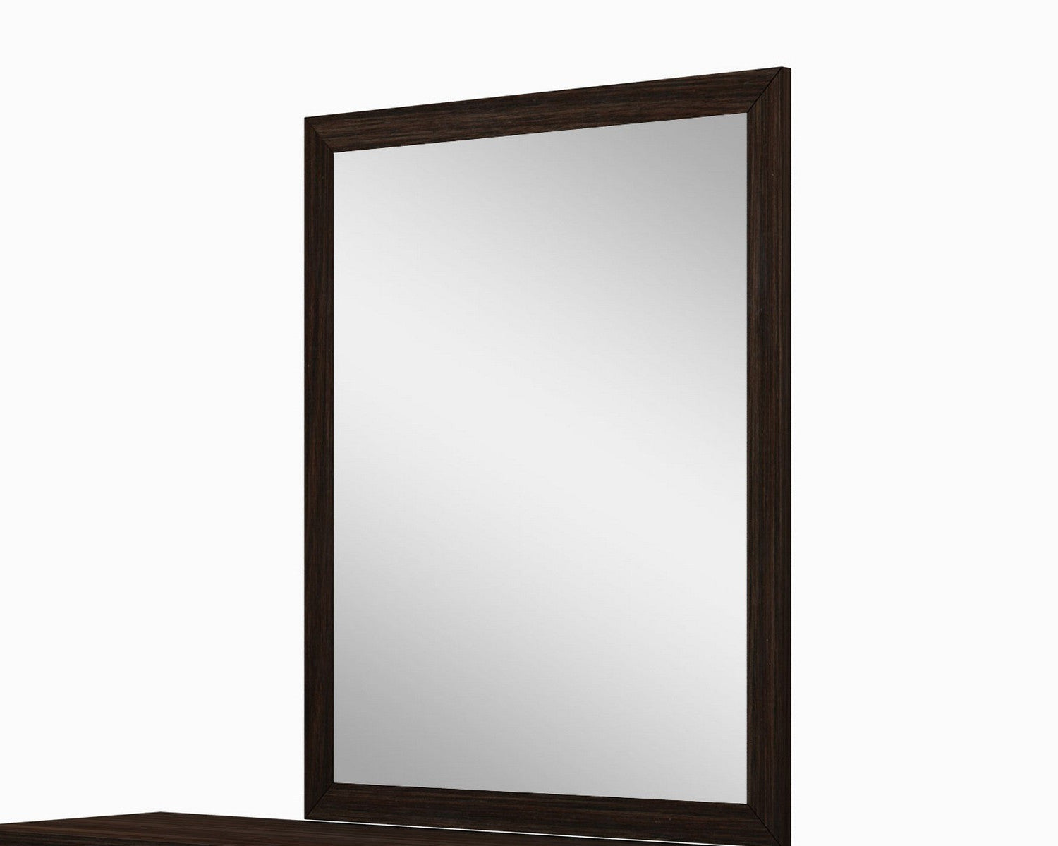 43" Dark Brown Framed Dresser Mirror-Mirrors-DECOROLALA