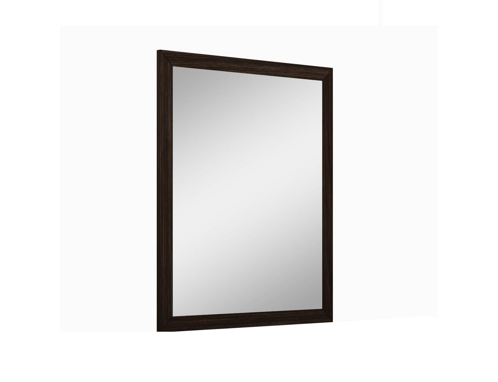 43" Dark Brown Framed Dresser Mirror-Mirrors-DECOROLALA